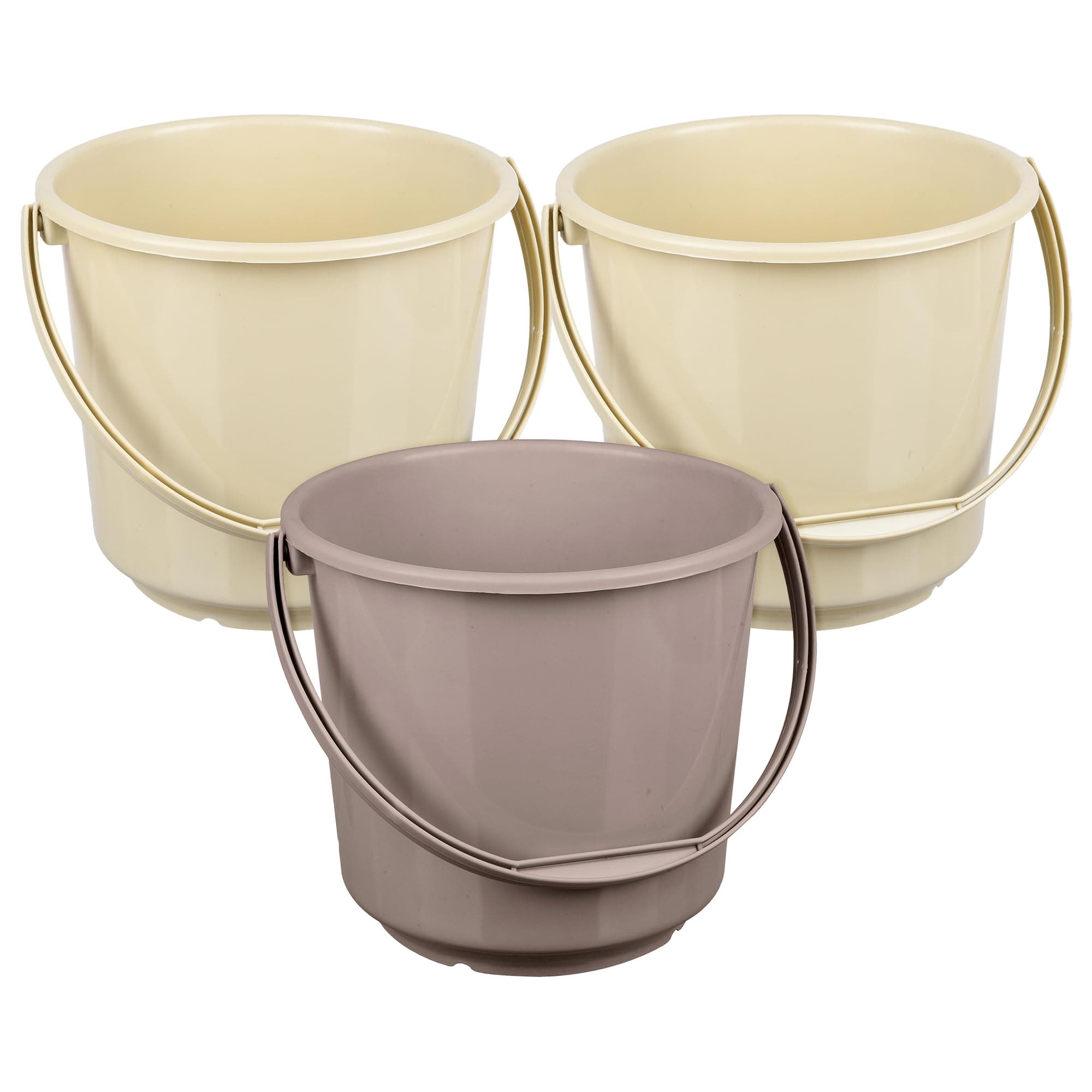 Urbane Home Plastic Bucket for Mopping and Storage