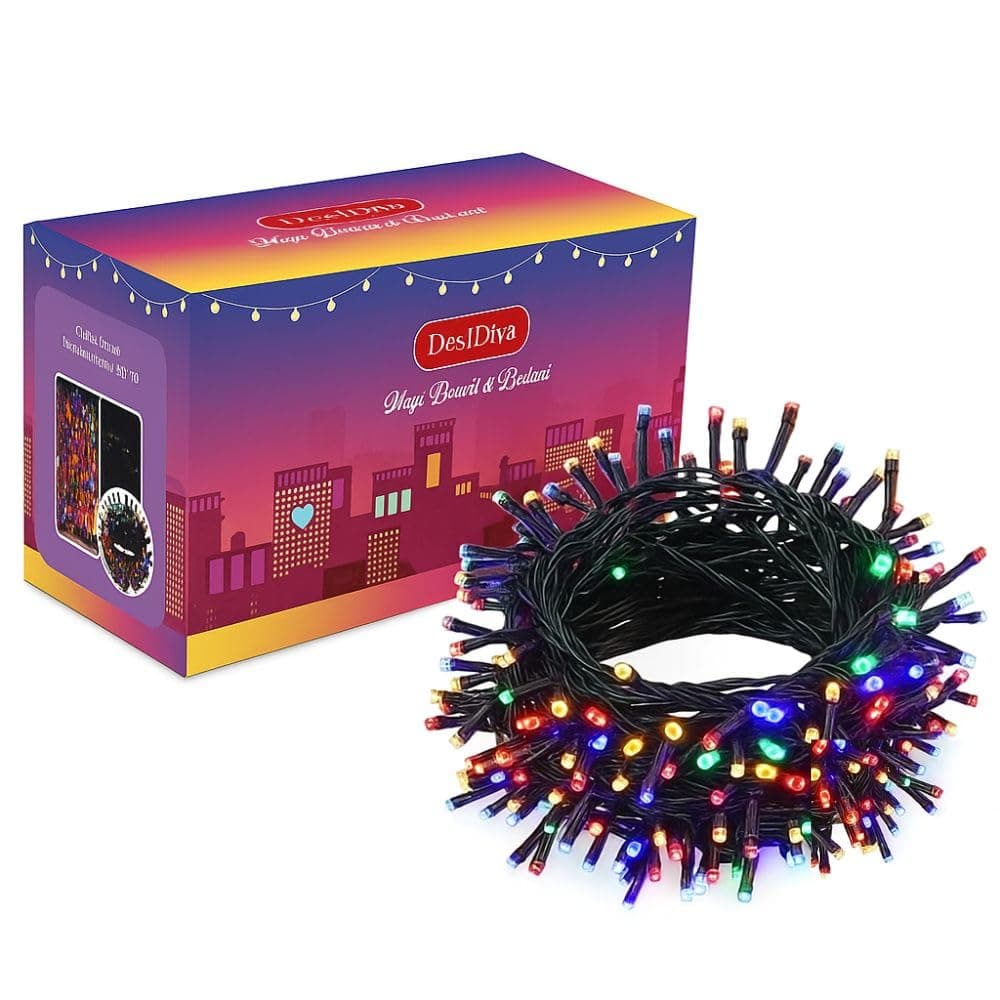 Desidiya ® Plastic 12 Meter LED Decorative String Fairy Rice Lights for Home Decoration Indoor and Outdoor Decoration Lights, Festival, Party, Garden, Wedding (Multicolor)(Pack of 1) at ₹69 (86% Off) – Amazon