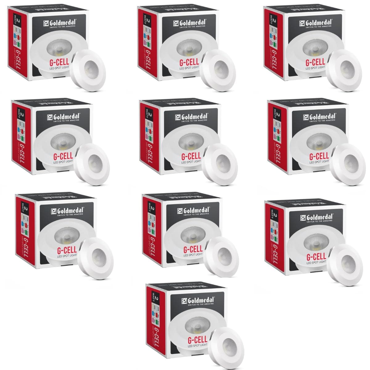 Goldmedal G-Cell 2W LED Spotlight (Pack of 10)