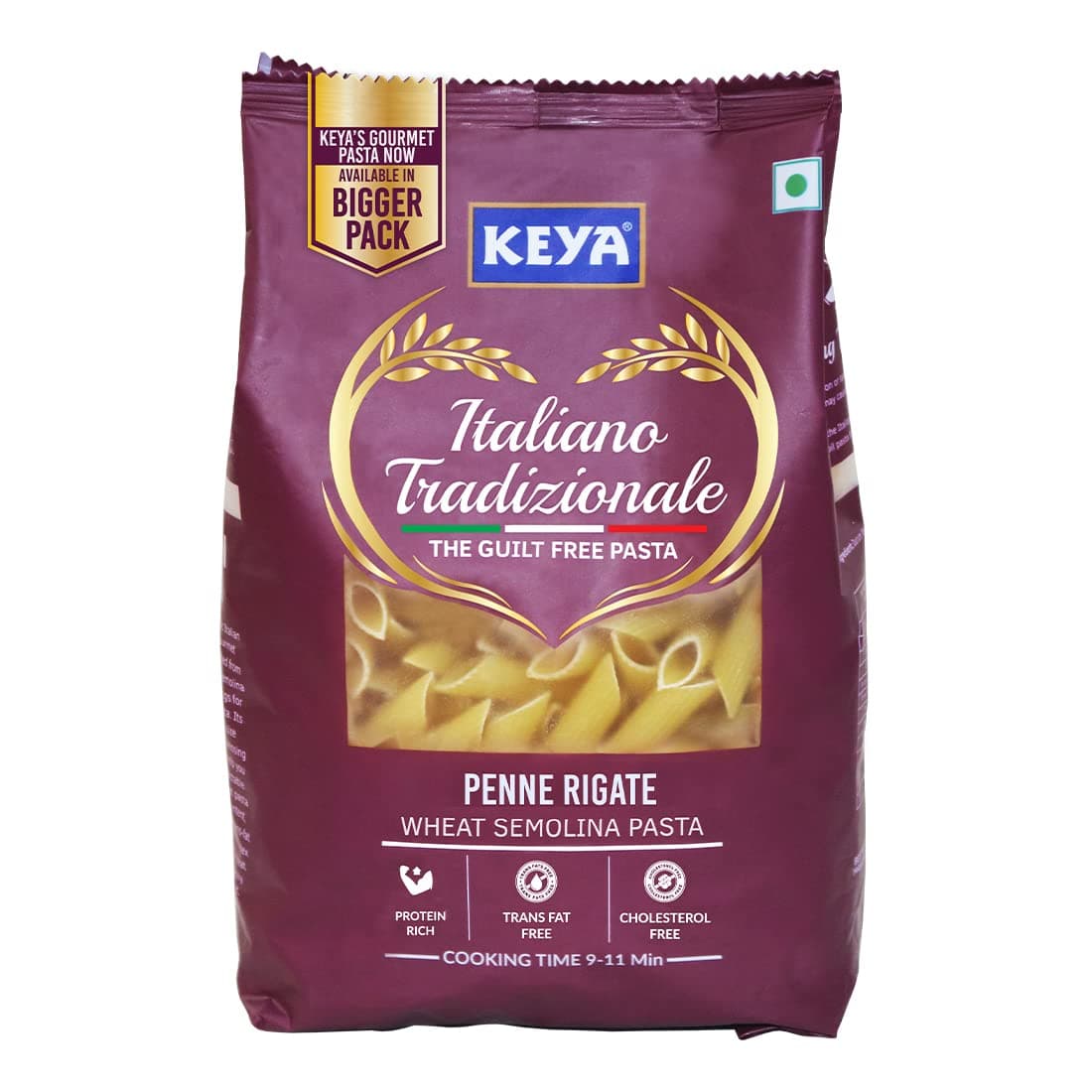 Keya Penne Pasta 1kg, 100% Durum Wheat Pasta | Vegetarian | No MSG | Low in Calories | No Trans Fats | Healthy | Cooked in 10 Minutes at ₹135 (?% Off) – Amazon