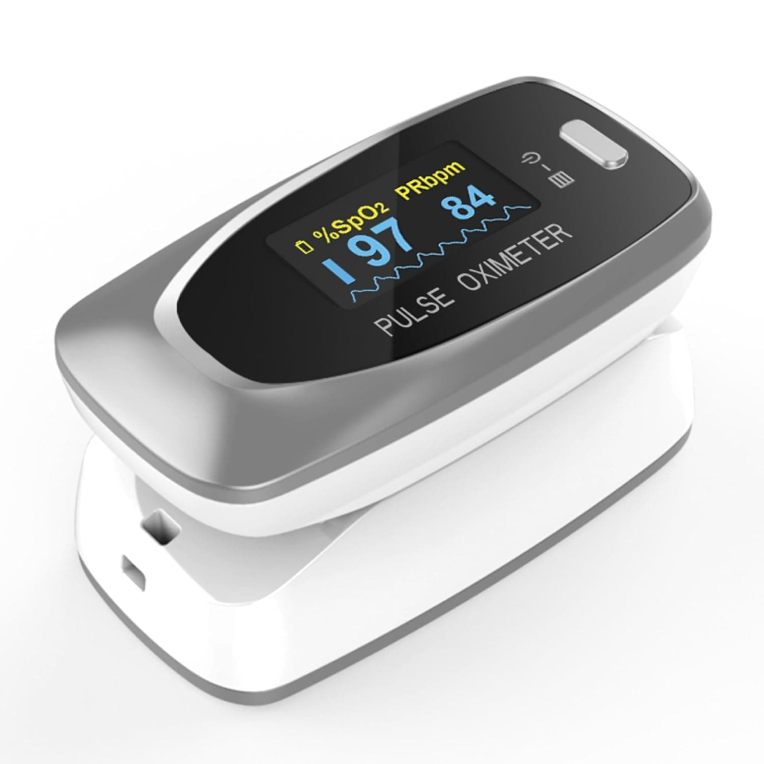 CMS50D2 Digital Finger Pulse Oximeter, SpO2, PR and Optional PI Monitor with Pulse Waveform |Adjustable Brightness & Display|Auto Standby|Vo at โน691 โ Amazon