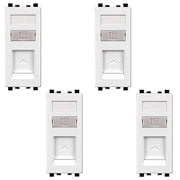 Schneider Telephone Outlet with Shutter (Pack Of 4)@ 289.6 – Amazon