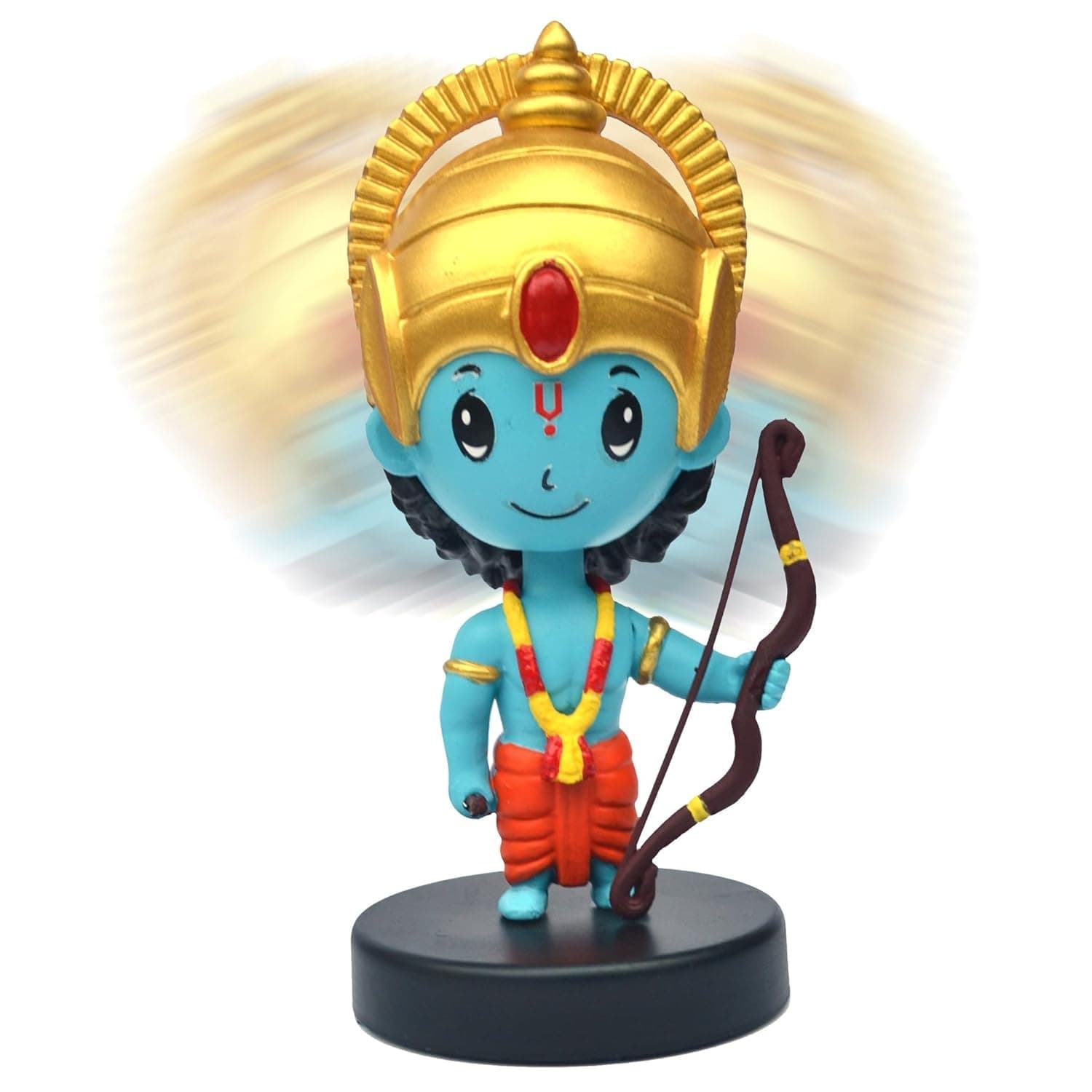 Negi Lord Shree Ram Bobblehead Idol for Car Dashboard