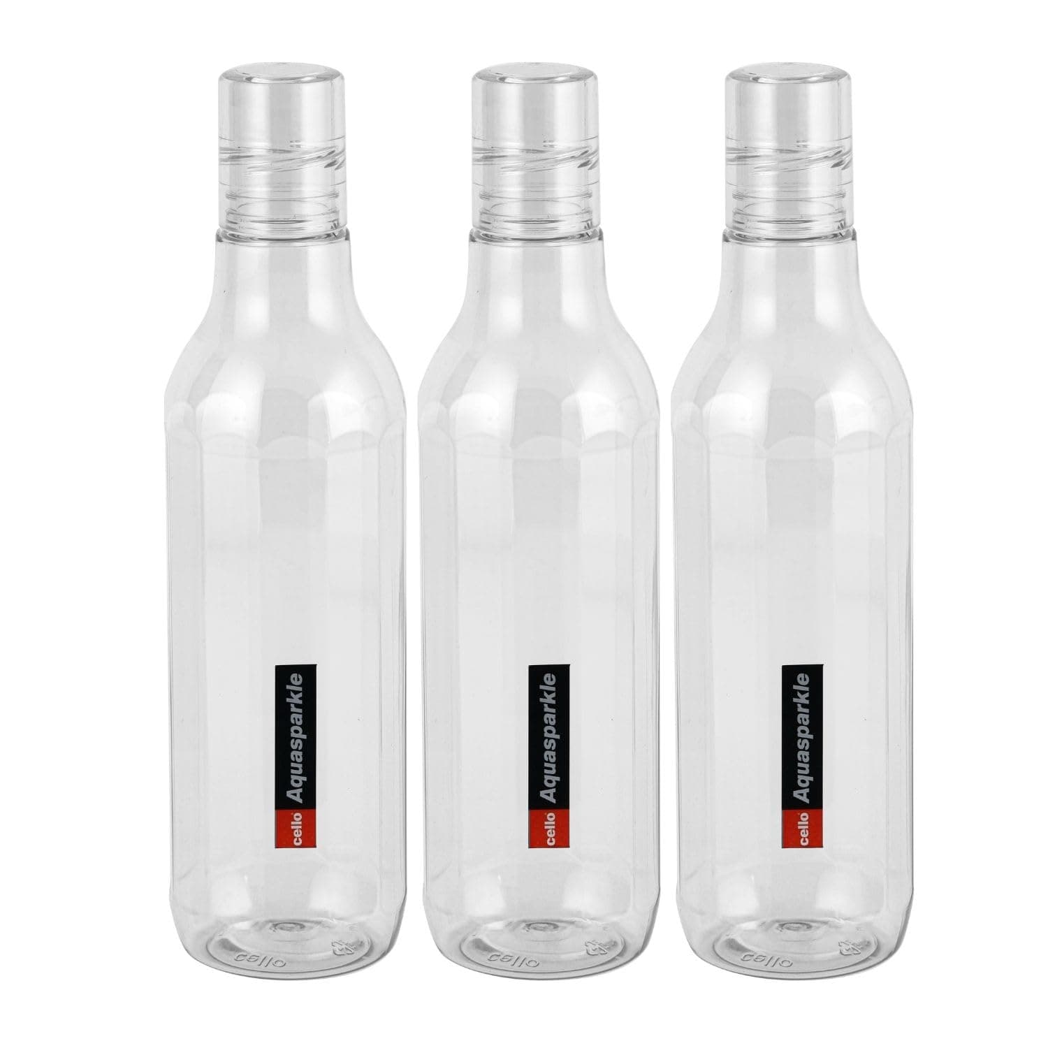 Cello Aqua Sparkle Water Bottle Set of 3, 1L