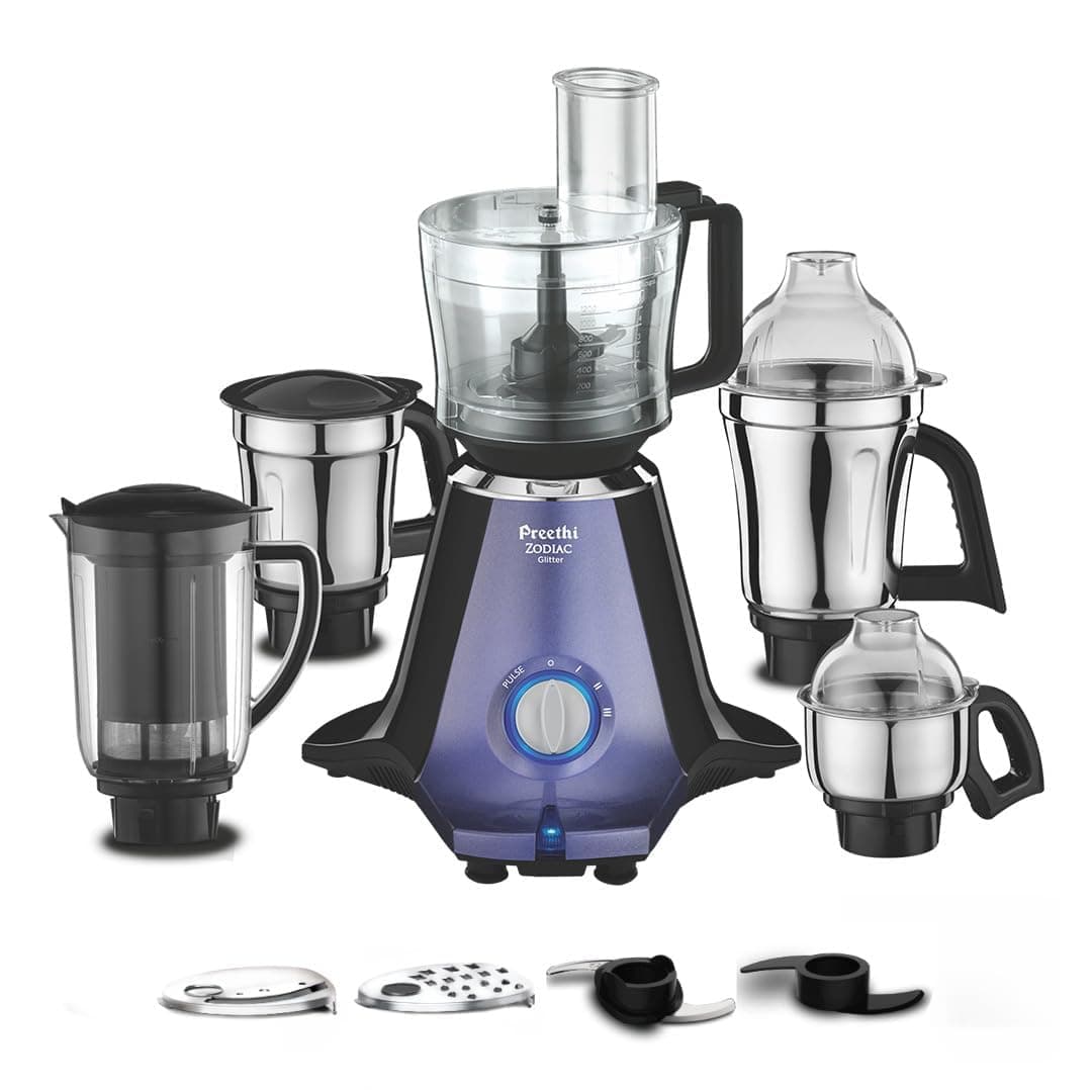 Preethi Zodiac Glitter 750W Mixer Grinder (5 Jars) at ₹7,999 (31% Off)