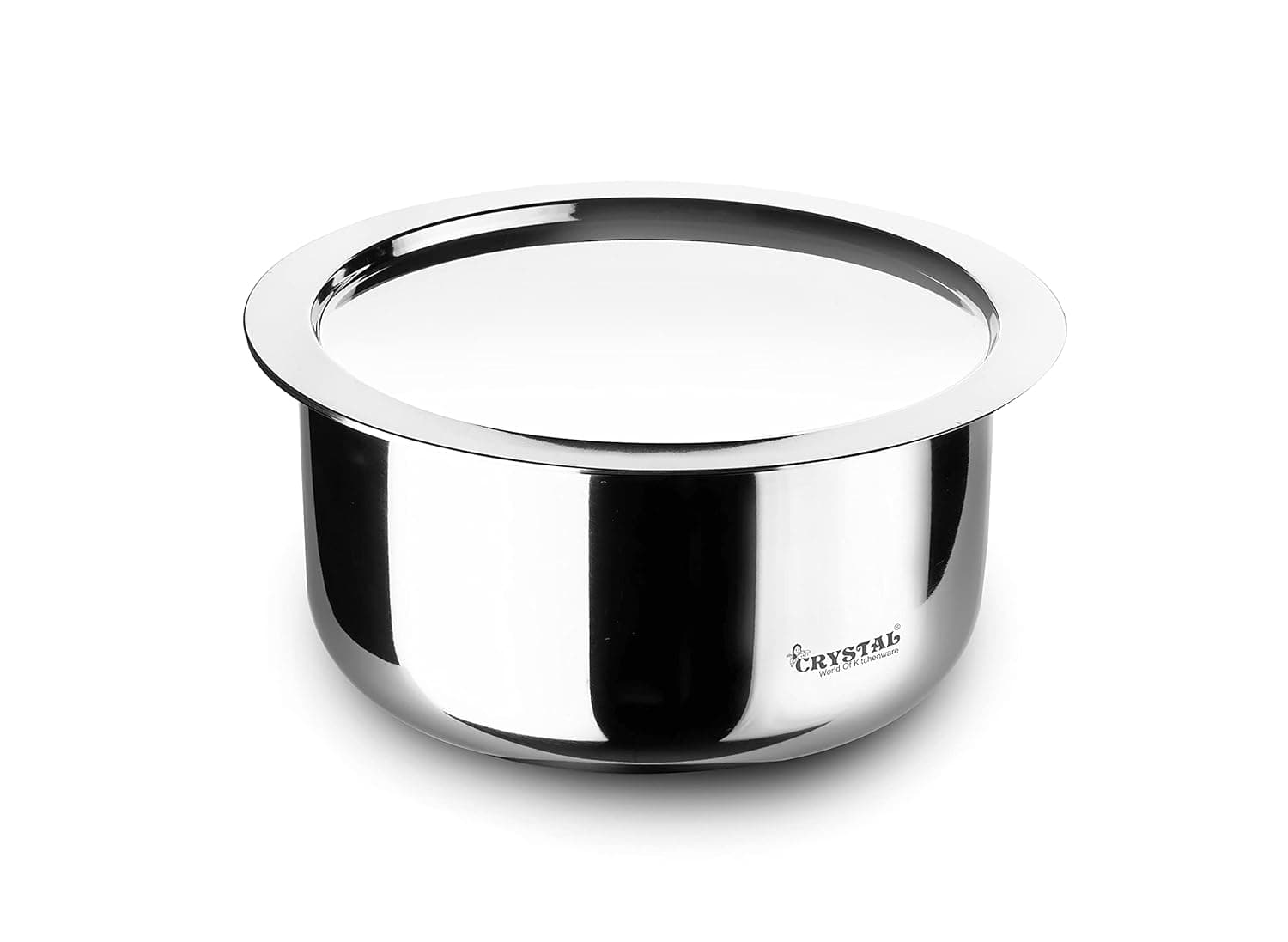 Crystal TriPro -Triply Stainless Steel Tope with Lid - 14 cm (Induction Bottom) at ₹476 (72% Off) – Amazon
