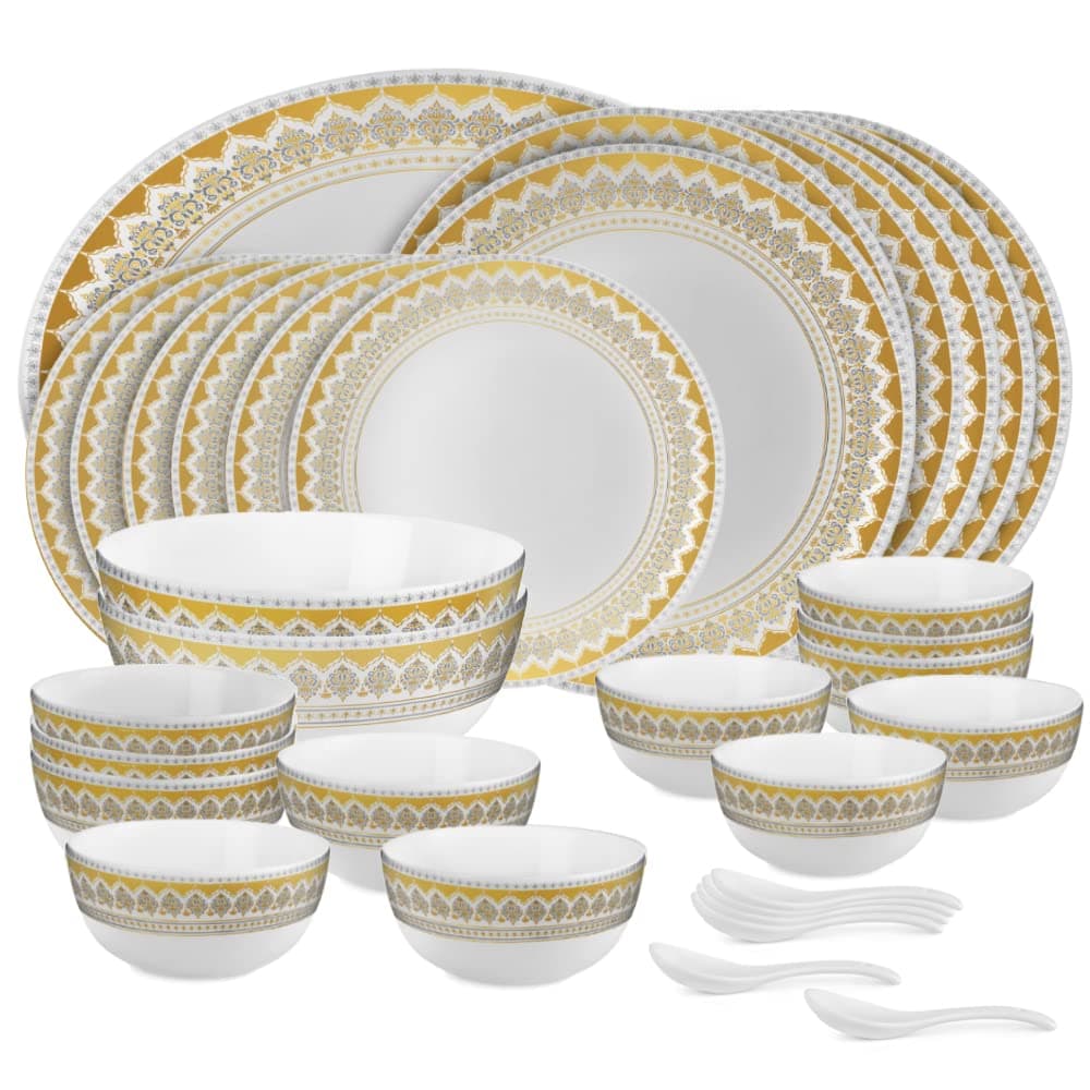 Cello Opalware Divine Victoria Dinner Set (33 Pcs) at ₹2420 – Amazon