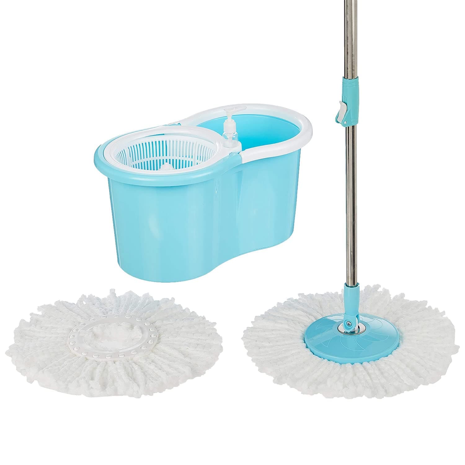 Raxon Stainless Steel Microfiber Spin Mop