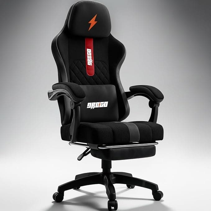 DROGO Comformax Ergonomic Gaming Chair (Massager, Footrest, 1Yr Warranty) at ₹8,989 (55% Off) – Amazon