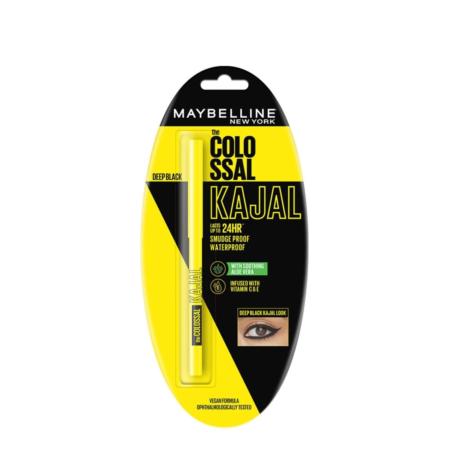 Maybelline New York Colossal Kajal, Intense Colour, Waterproof, Long lasting 24Hrs Stay, Black, 0.35g variant at ₹103 – Amazon