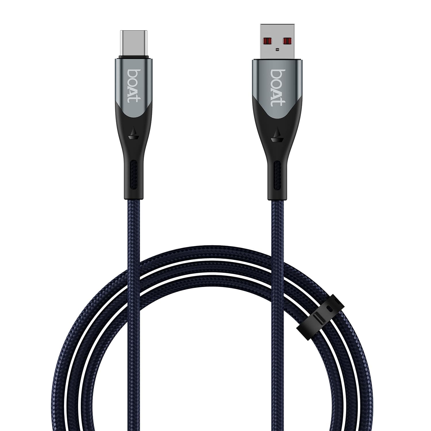boAt Type A to C 65W Fast Charging Cable with 480 Mbps Data Transfer, Nylon Braided