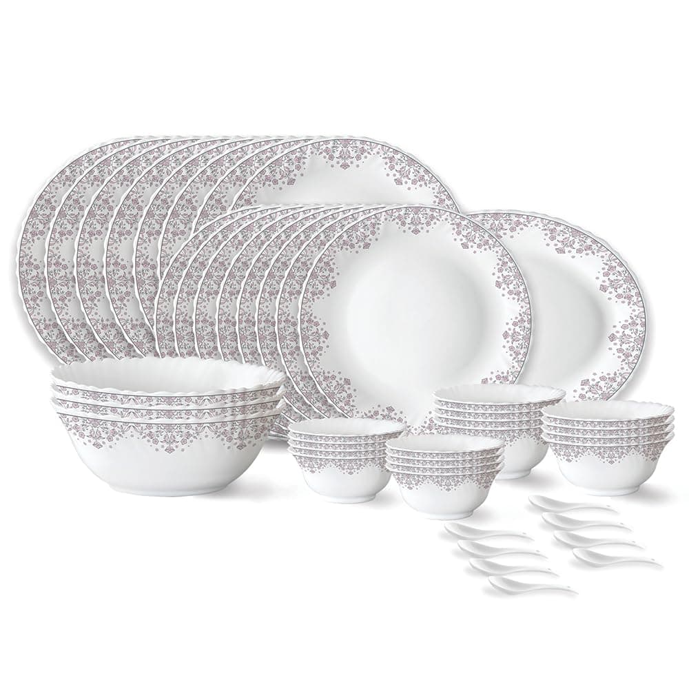 Larah by Borosil Lark Opalware Dinner Set