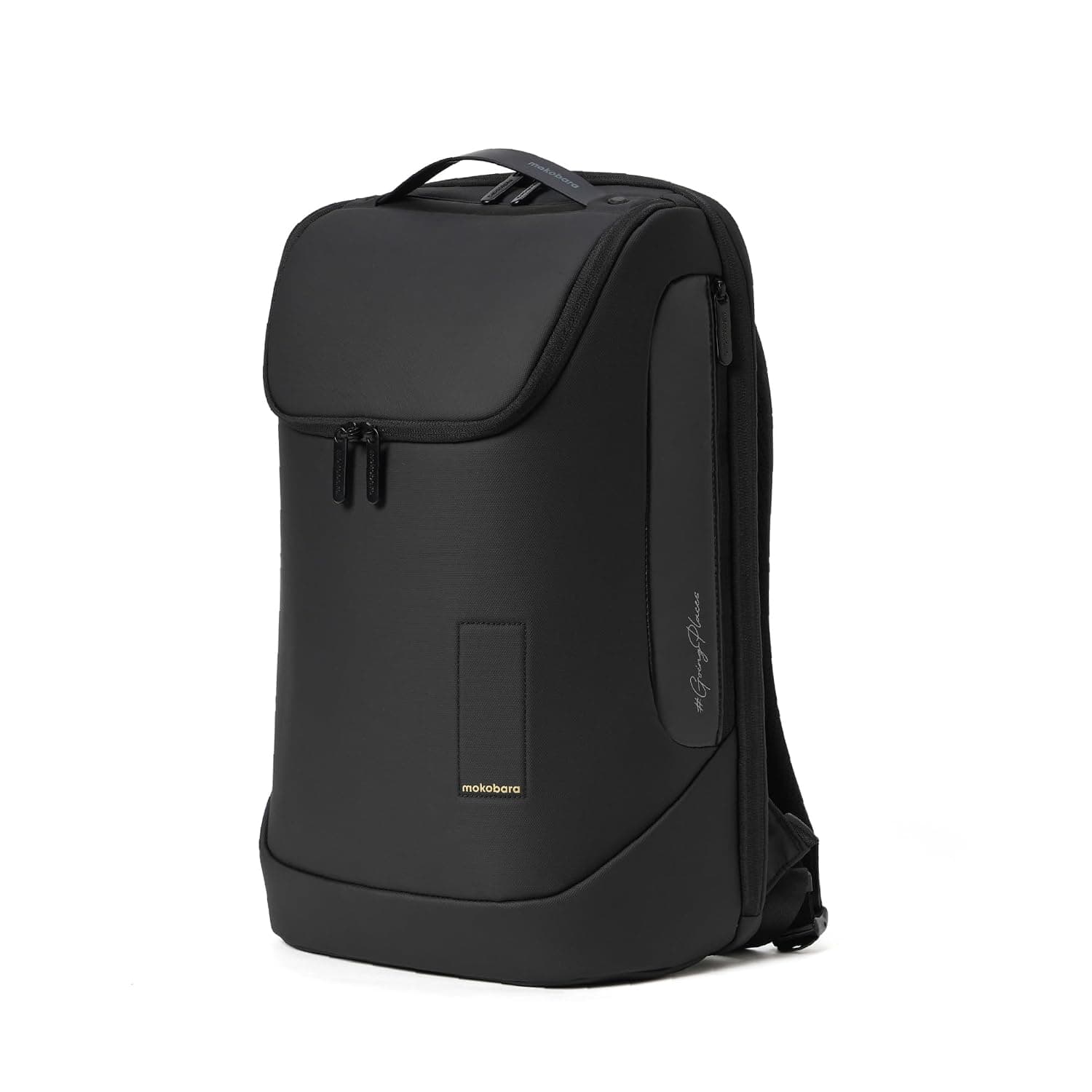 MOKOBARA Transit Backpack | Fits Laptop Up To 16 Inch, 30L Capacity, Water-Resistant Polyester, Vegan Leather Trims | Money Moves, Black at ₹5549 (45% Off) – Amazon