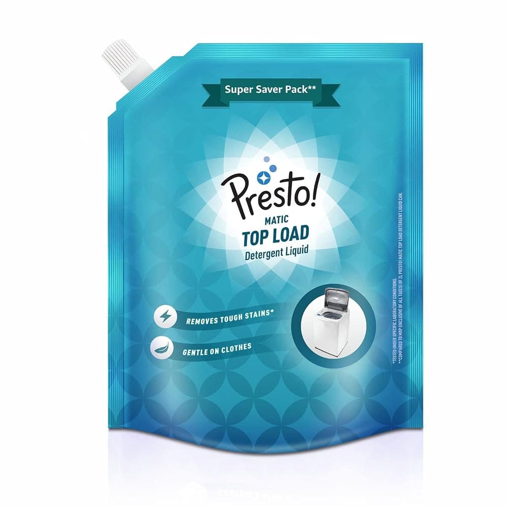 Presto Top Load Liquid Detergent, 2 L @144. – Amazon