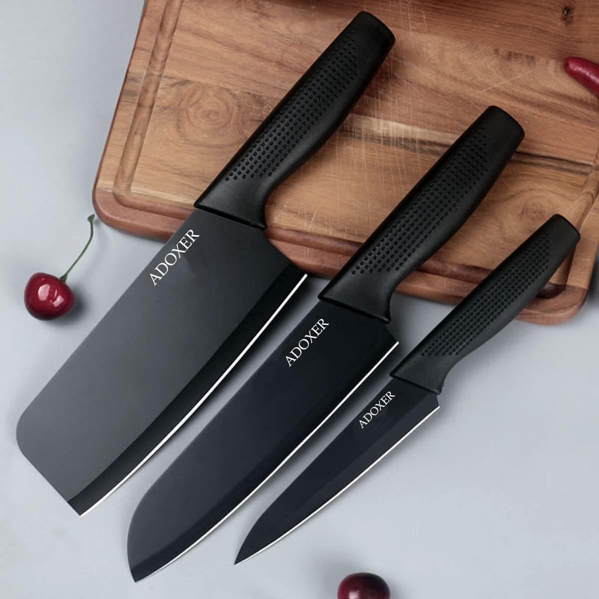 Stainless Steel Kitchen Knife Set (3 Pcs)