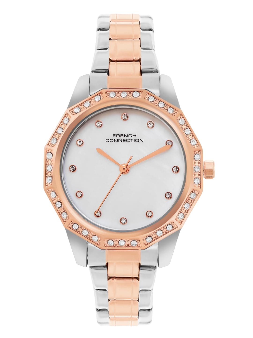 French Connection Rose Two-Tone Steel Watch for Women at ₹1,757 (64% Off)