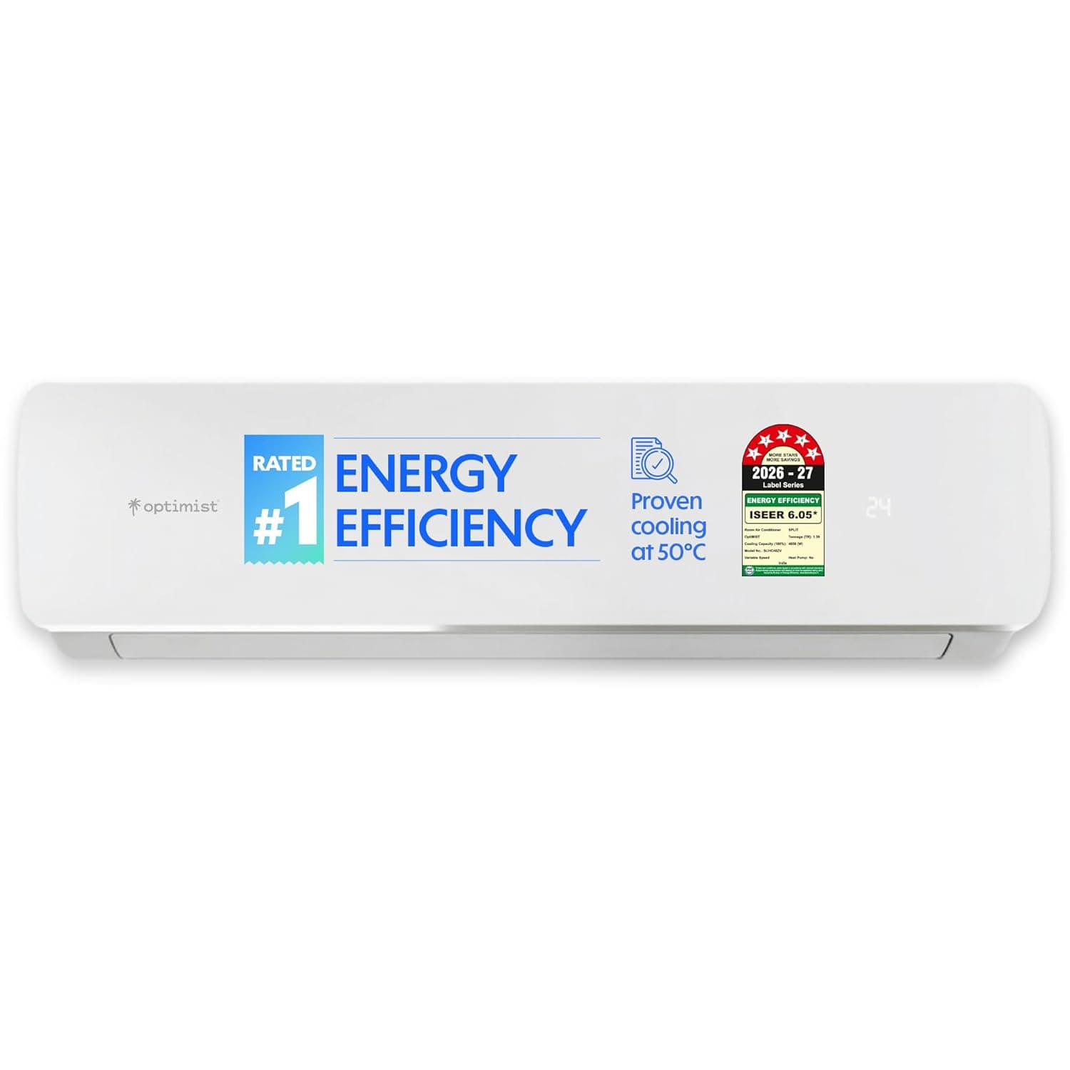 Optimist 1.39 Ton 5 Star WiFi Inverter Split AC | ₹40/day Lowest Bill | 5-Yr Warranty | ISEER 6.05 | 50°C Tested Cooling | Turbo+ up to 1.9 at ₹33240 – Amazon