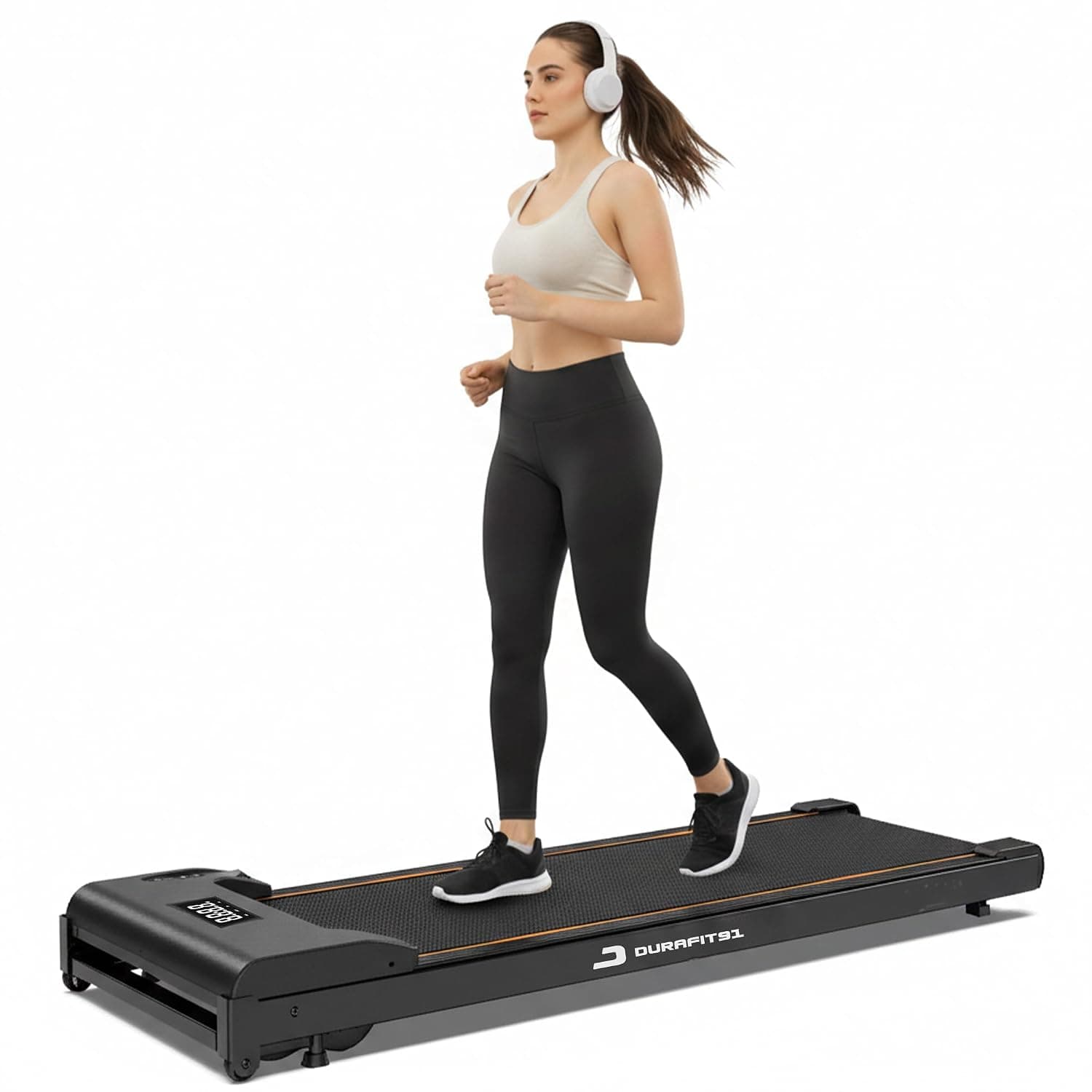 Compact Lite 2.5HP Peak BLDC Motor Walkpad Treadmill with Remote Control | 120 kg User Capacity Walking Pad| 6 km/h Max Speed | LED Display with Under-Desk Design | Home Use at ₹8499 (85% Off) – Amazon