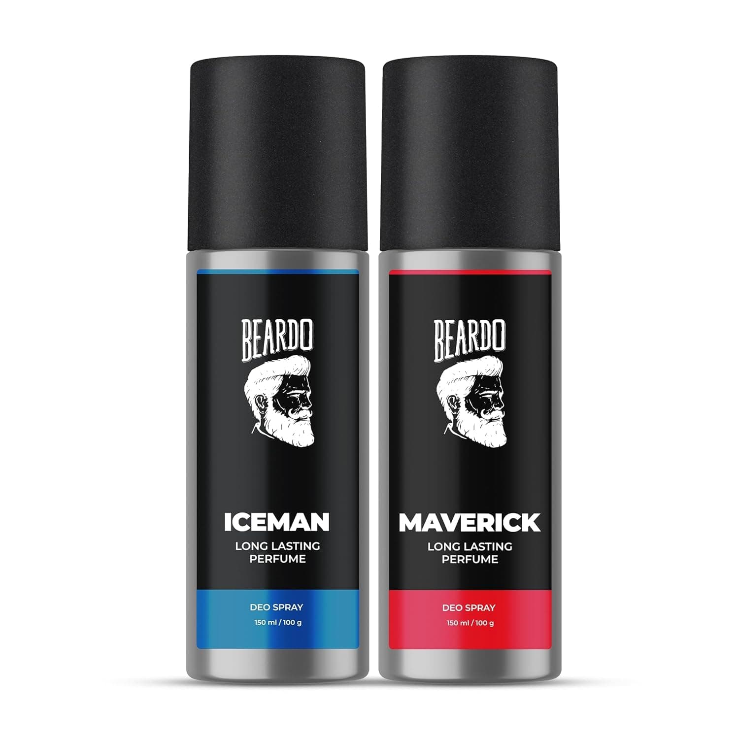 BEARDO Iceman & Maverick Perfume Deo Spray Combo For Men, 150 ml x 2 at ₹258 (68% Off) – Amazon