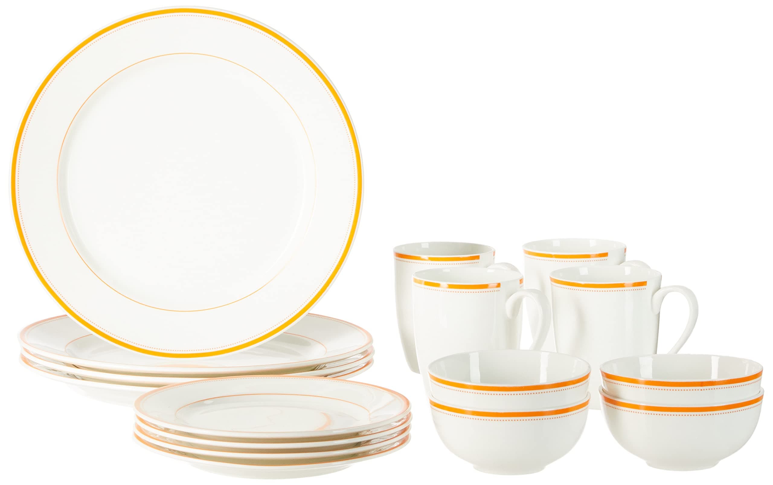 Amazon Solimo Solid Ceramic 16-Piece Dinner Set @ ₹1828