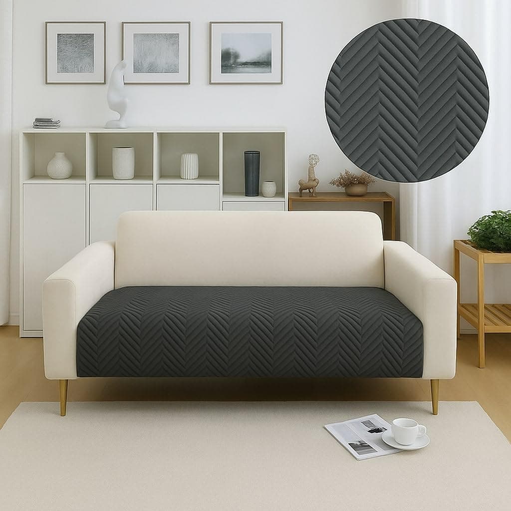 Amazon Basics Velvet Quilted Make Your Own Sofa Cover