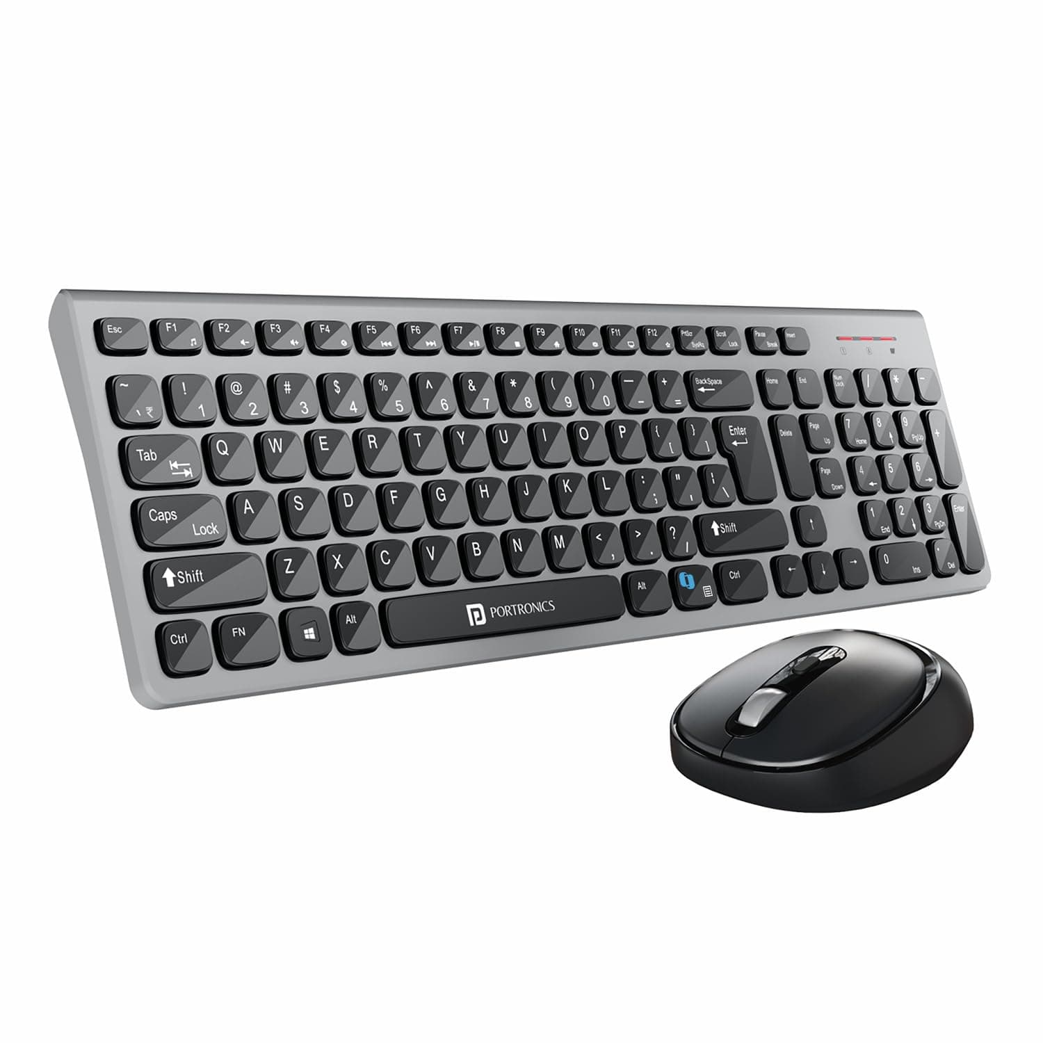 Portronics Key7 Wireless Keyboard & Mouse Combo, Copilot AI