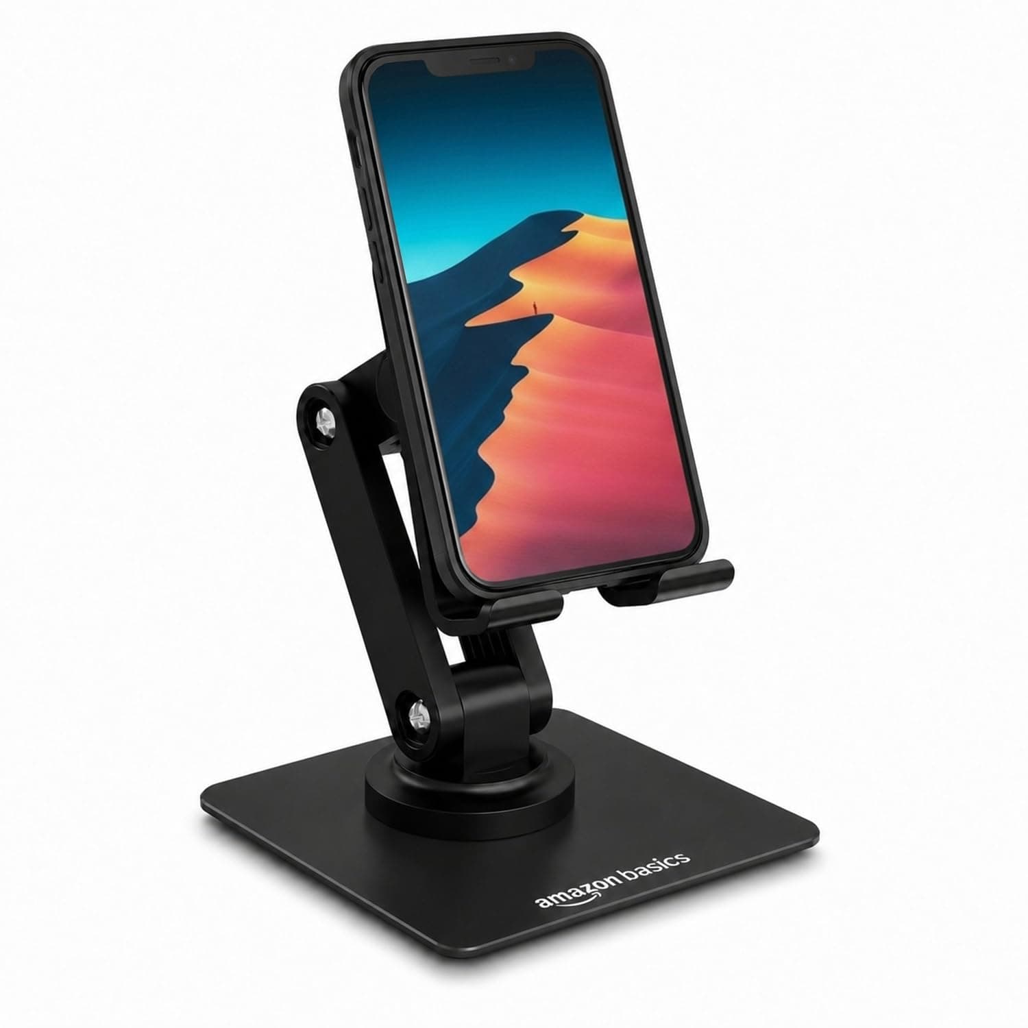 amazon basics 360° Rotating Phone Stand for Desk, Foldable & Adjustable Height Mobile Holder at ₹249 – Amazon