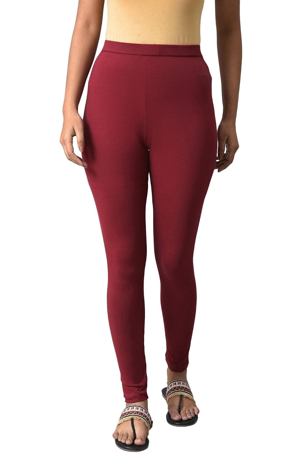 W for Woman Women's Regular Fit High Rise Coral Cotton Jersey Tights at ₹246 (69% Off) – Amazon