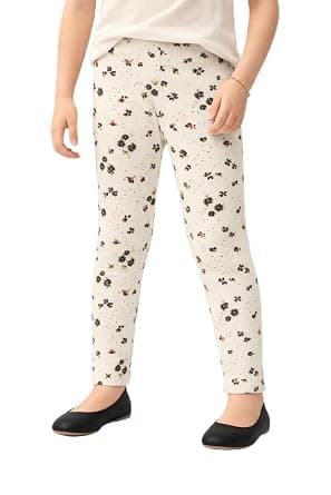 Symbol Girl's Cotton Ribbed Stretchable Leggings | Ankle Length | Aged 2-14 Years at ₹199 – Amazon