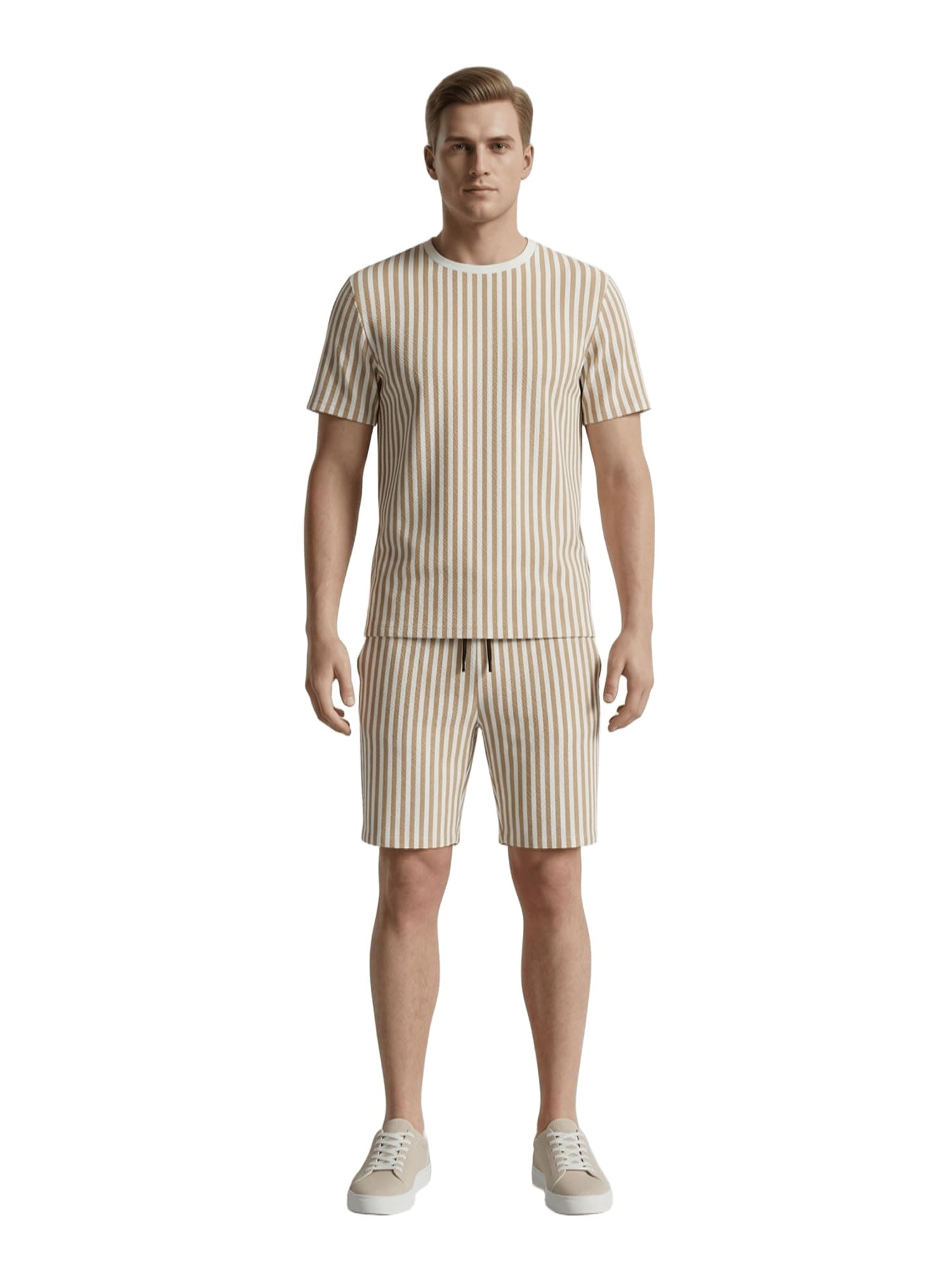 Dollar Men Co-Ord Set — Polyester Shorts + T-Shirt — Regular Fit, Quick Dry & Breathable — Gym, Casual & Sportswear — Pack of 1