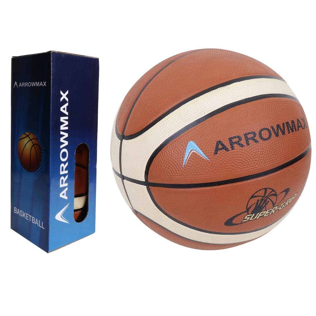 ArrowMax Super Grip Professional Basketball, Size 5, Free Air Needle at ₹436 (66% Off) – Amazon