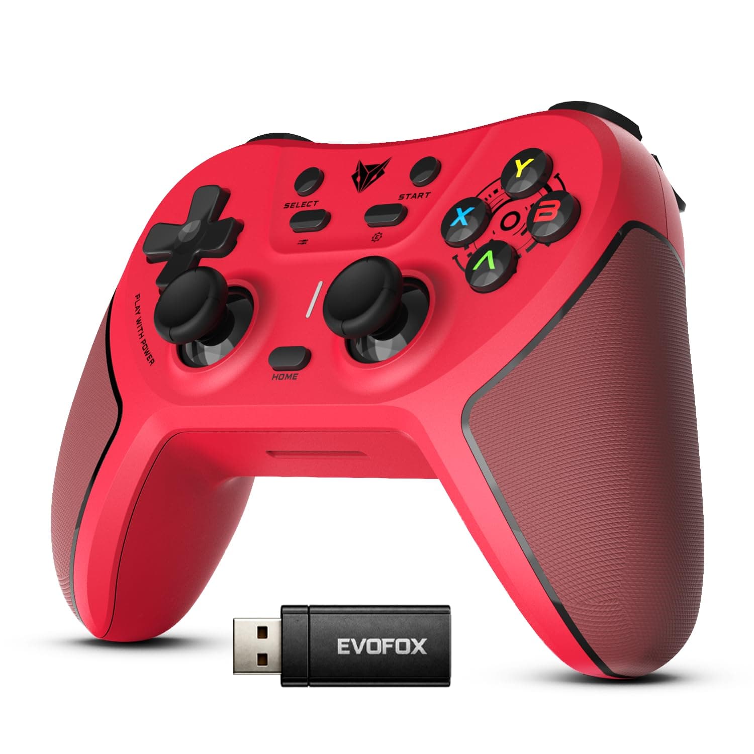 EvoFox One S V2 Universal 3-Mode Wireless Gaming Controller,1000Hz HallSense™ Precision Joysticks, BT, 2.4GHz & Wired, Macros, Fast Type-C Charging, PC, Mobile, Android TV, PS4 & Console Gaming