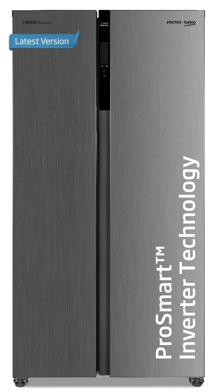 Voltas Beko, A Tata Product 563 L Side by Side Frost Free Refrigerator with ProSmart Inverter Compressor (RSB585/FPV3... at ₹40400 – Amazon