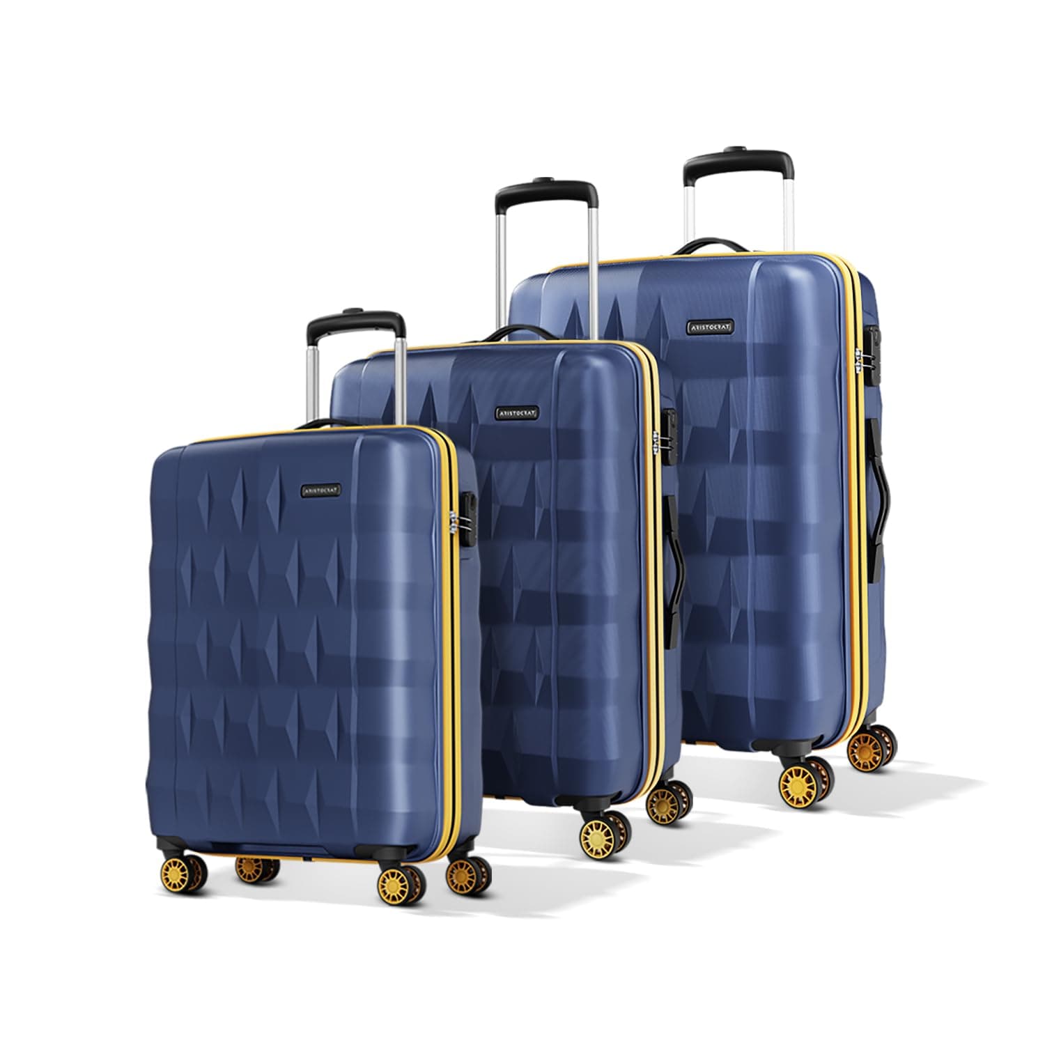 Aristocrat Comet Set of 3 Hard Trolley Bags (56/66/76cm) at ₹4959 – Amazon