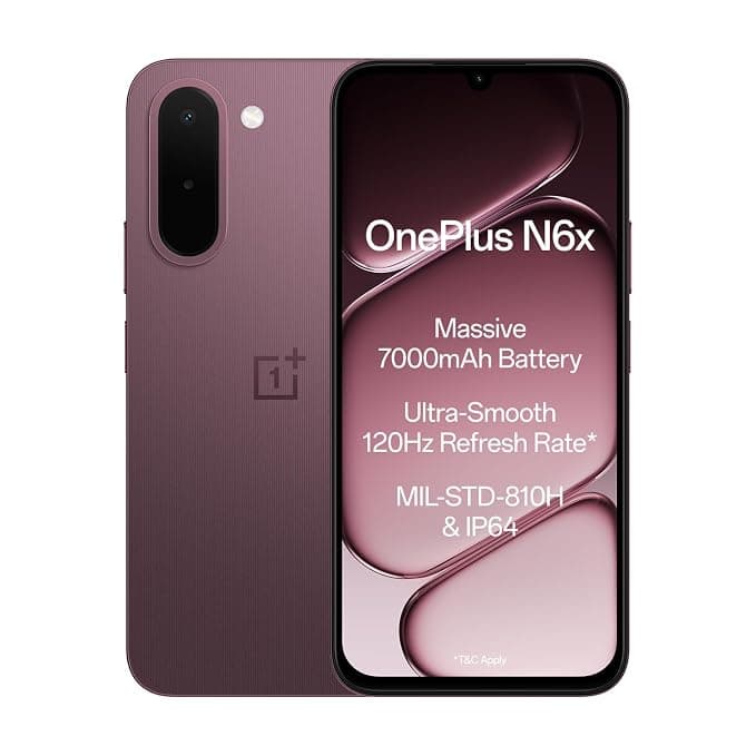 OnePlus N6x (4GB+128GB, Burgundy Red) at ₹20,999 (28% Off) – Amazon