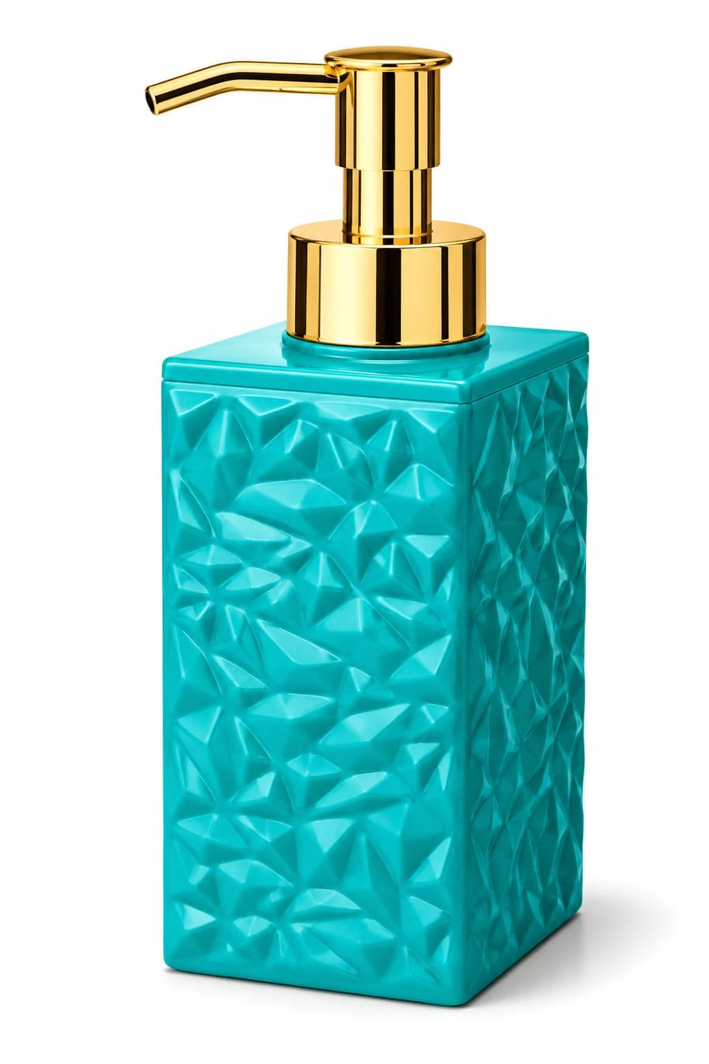 Quace Modern Textured Liquid Soap Dispenser, Refillable Pump Bottle (Teal Green) at ₹149 – Amazon