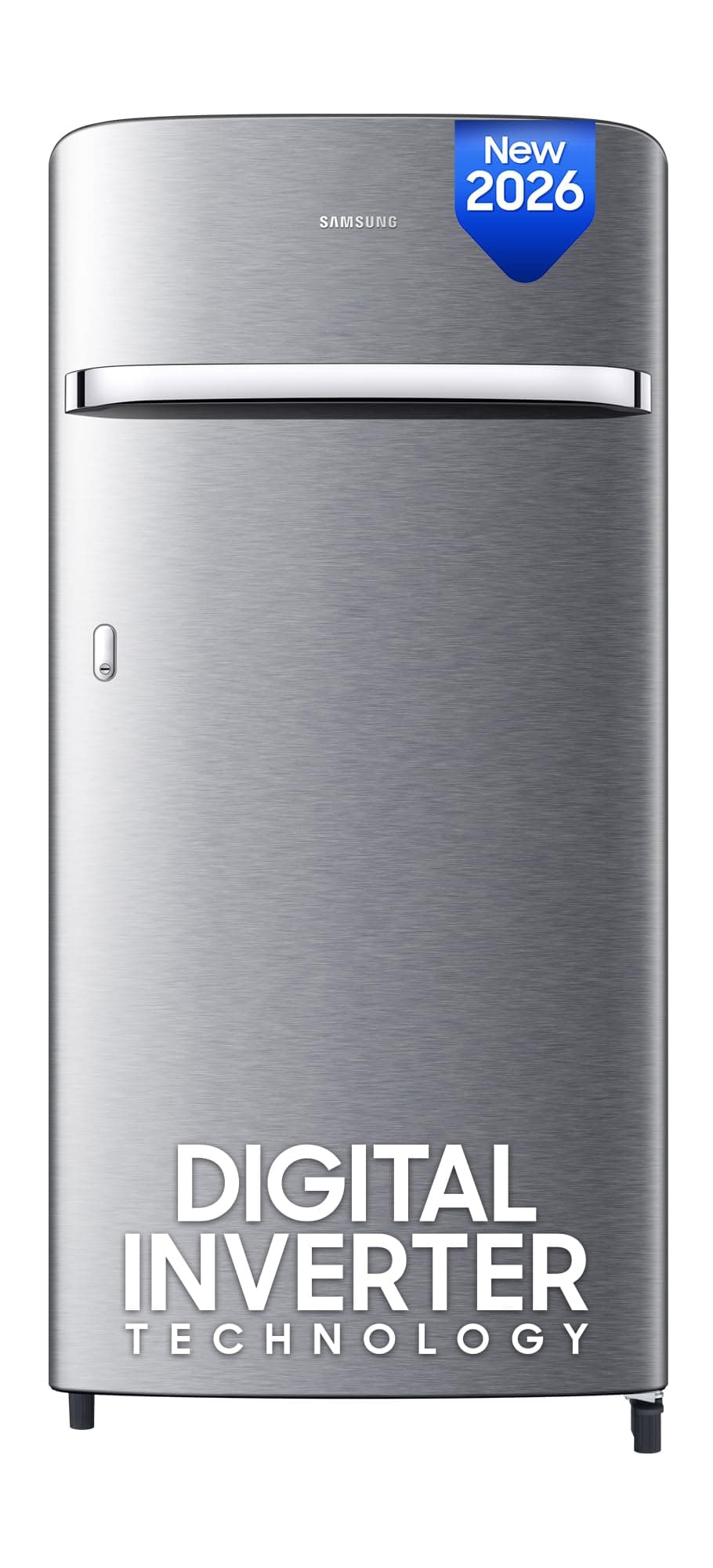 Samsung 189 L 5 Star Digital Inverter Direct-Cool Single Door Refrigerator (Silver, 2026 Model) at ₹17890 – Amazon