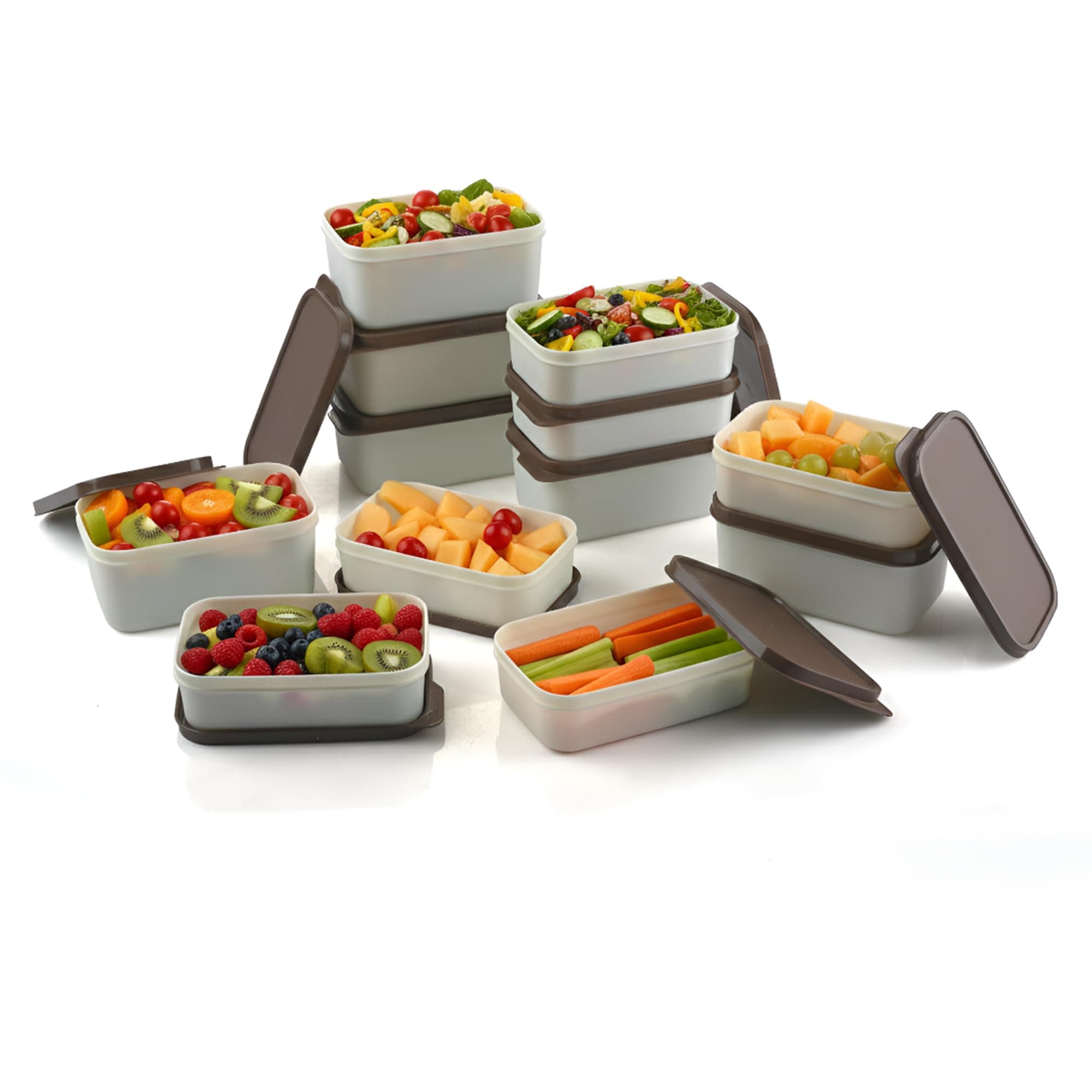 Plastic Food Storage Container Set of 12 with Lids