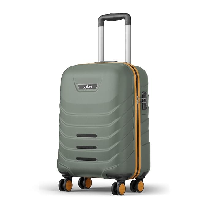 Safari Cabin Crescent 56cm Hard Trolley Bag (8 Wheels, Polycarbonate) at ₹1,599 (82% Off) – Amazon
