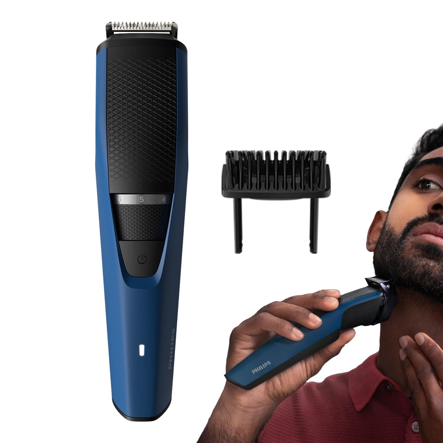 Philips Skin Friendly Beard Trimmer For Men| Lift & Trim Technology|10 Length Settings|15 Mins Quick Charge| Self Sharpening Blades|Cordless – Amazon