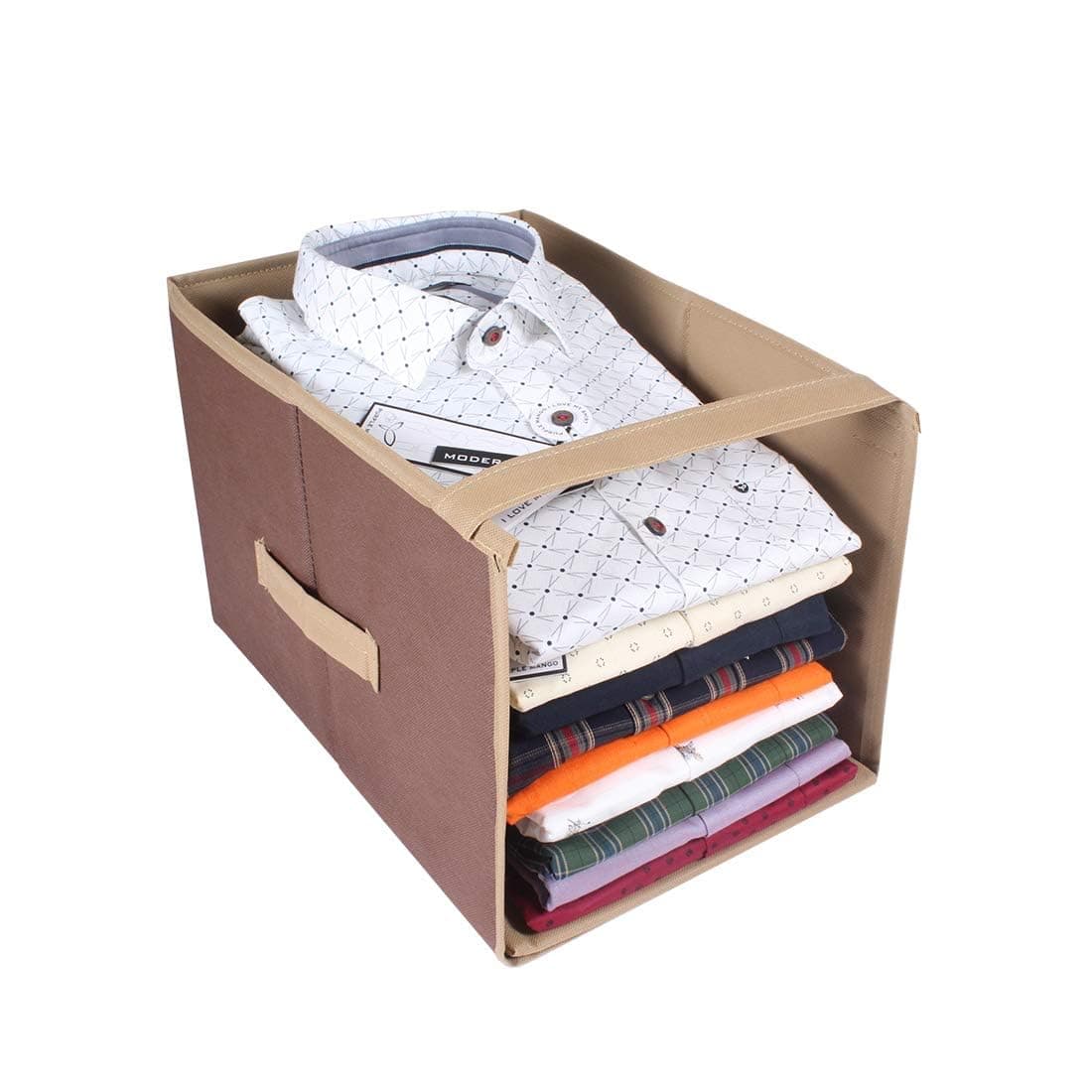 PrettyKrafts Non-Woven Foldable Shirt Stacker / Wardrobe Organizer