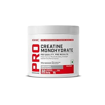 GNC Pro Performance Creatine Monohydrate - 3000mg Creatine Per Scoop | Micronized for Faster Absorption | Boosts Energy, Muscle Volume & Per at ₹328 – Amazon