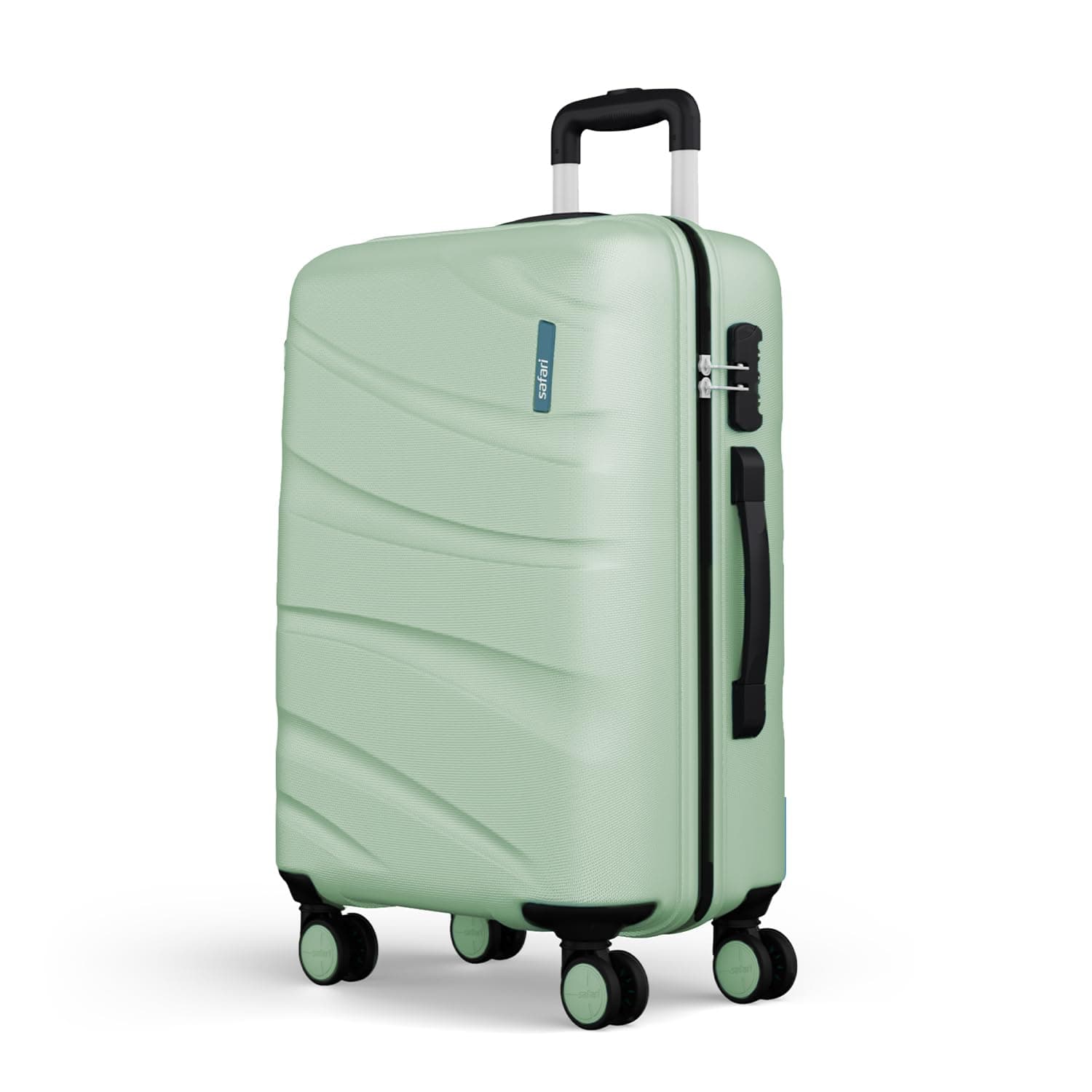 Safari Persia 8-Wheel 77cm Large Check-in Trolley Bag (Jade Green)