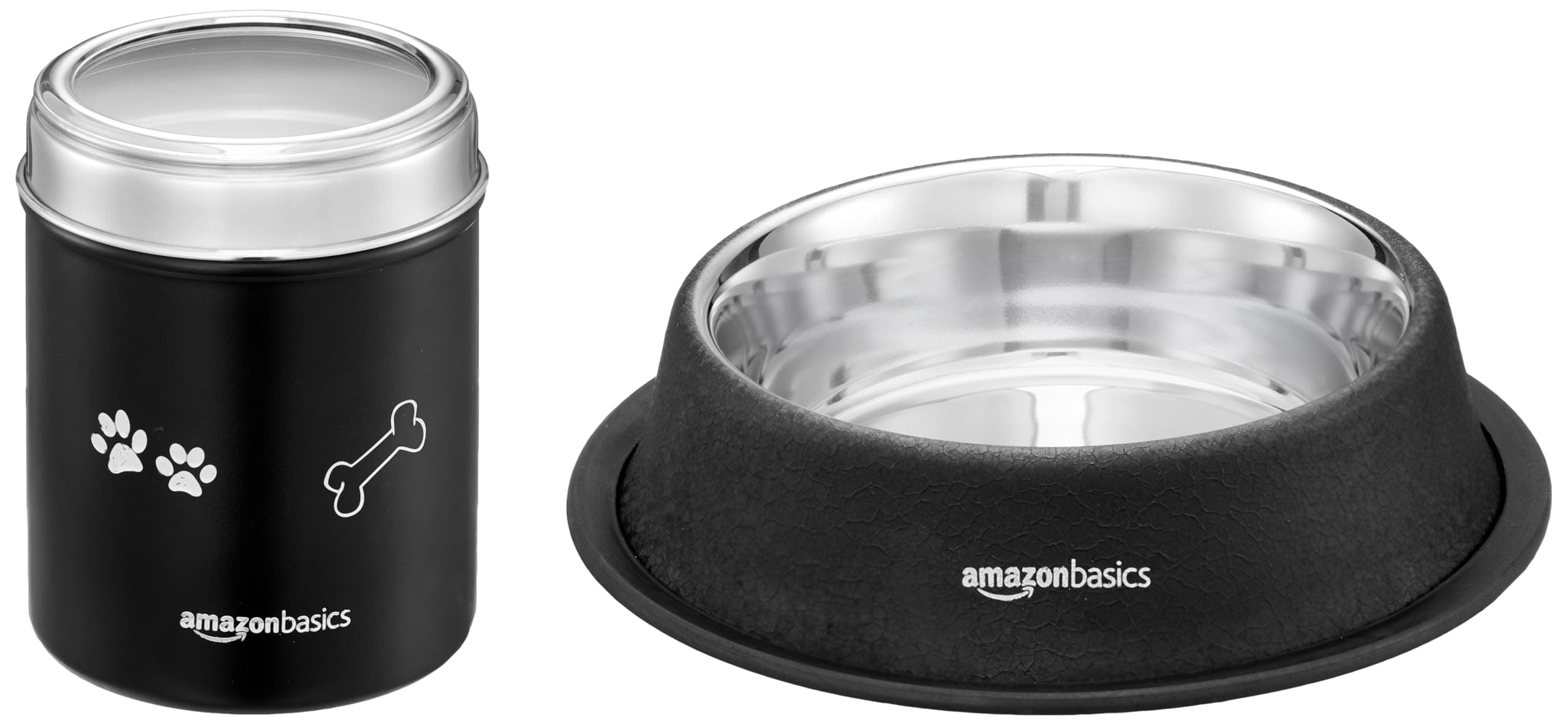 Amazon Basics Stainless Steel Pet Feeding Bowls, Set of 2 at ₹189 (79% Off) – Amazon