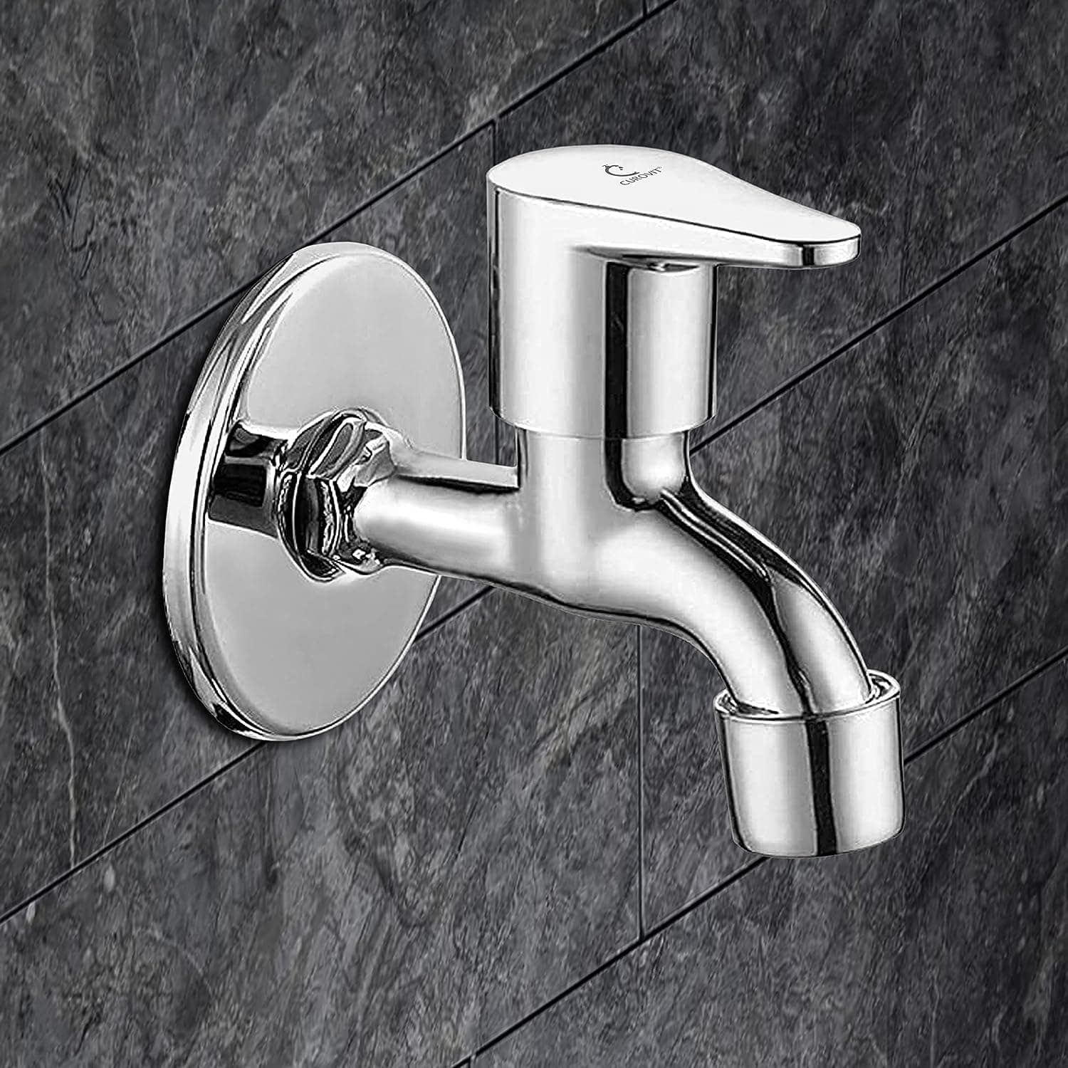 COSSIMO Stainless Steel Bib Cock Bathroom Tap, Chrome