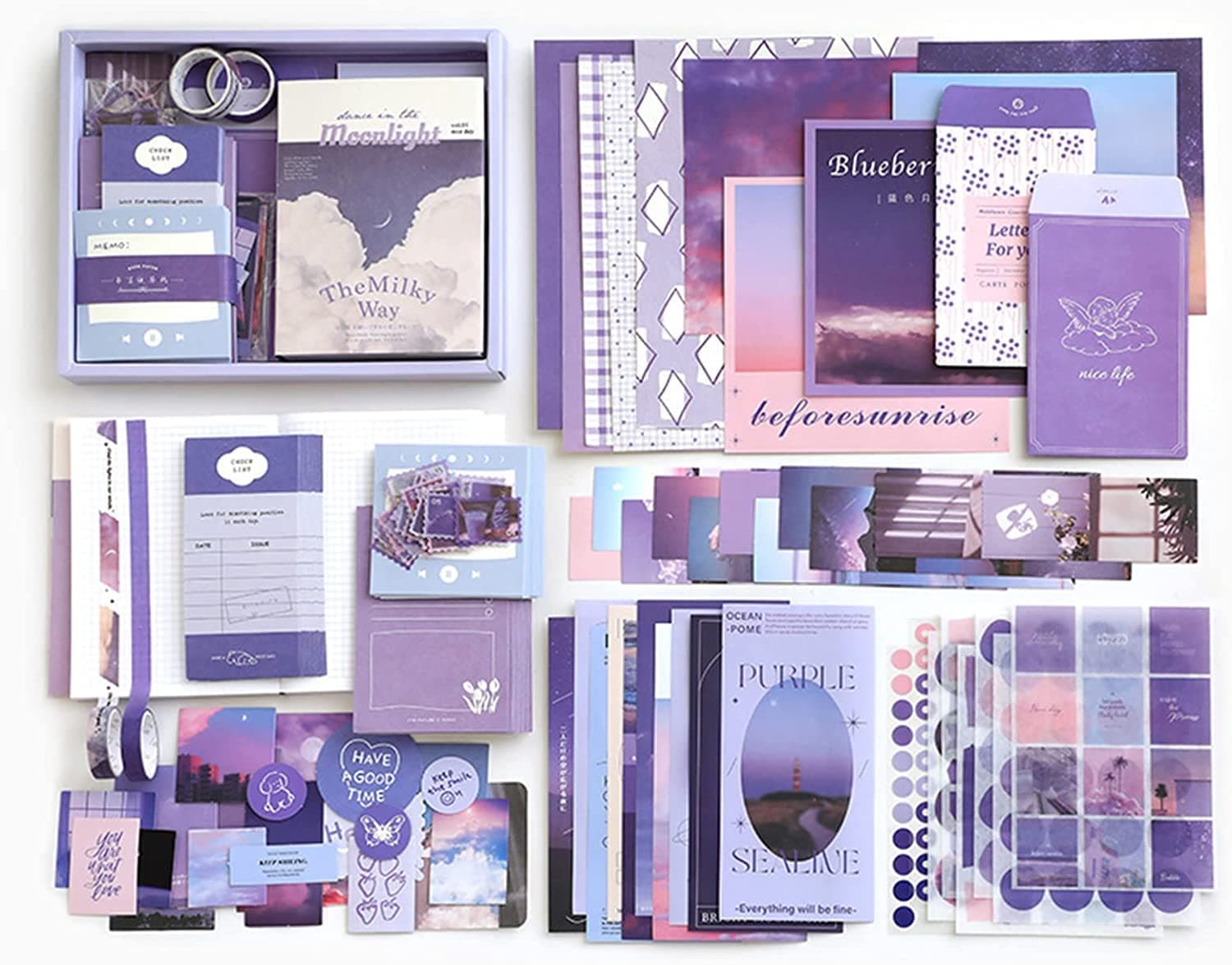 Vintage Aesthetic Scrapbook Kit (346 Pcs)