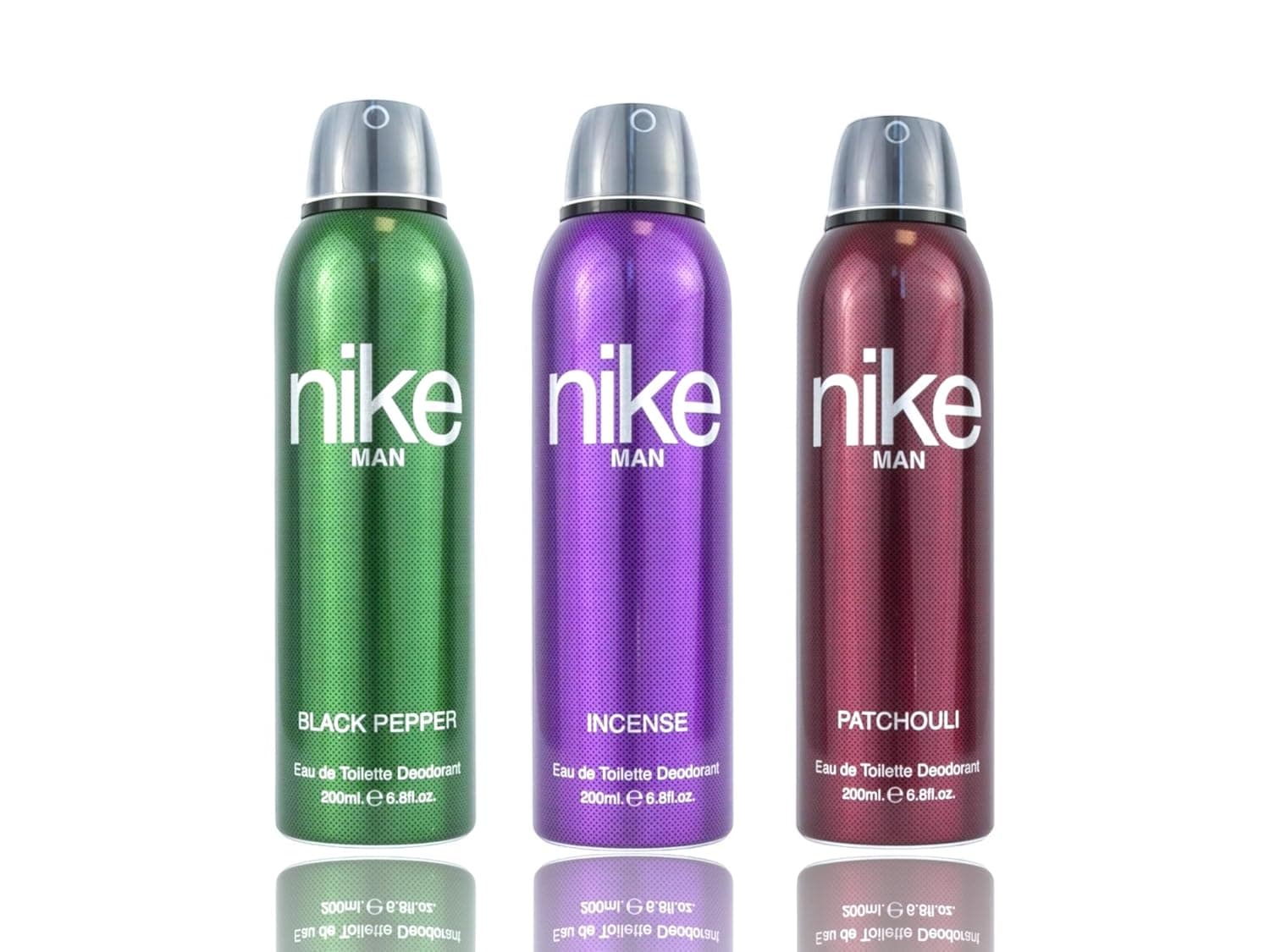 Nike Unisex Black Pepper + Incense + Patchouli Fresh Spray Deodorant For Man - Pack Of 3 (200Ml Each), 3 Count at ₹335 (72% Off) – Amazon