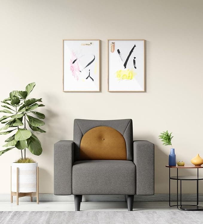 Interio by Godrej Windle 1-Seater Fabric Sofa at ₹7,190 (72% Off) – Amazon