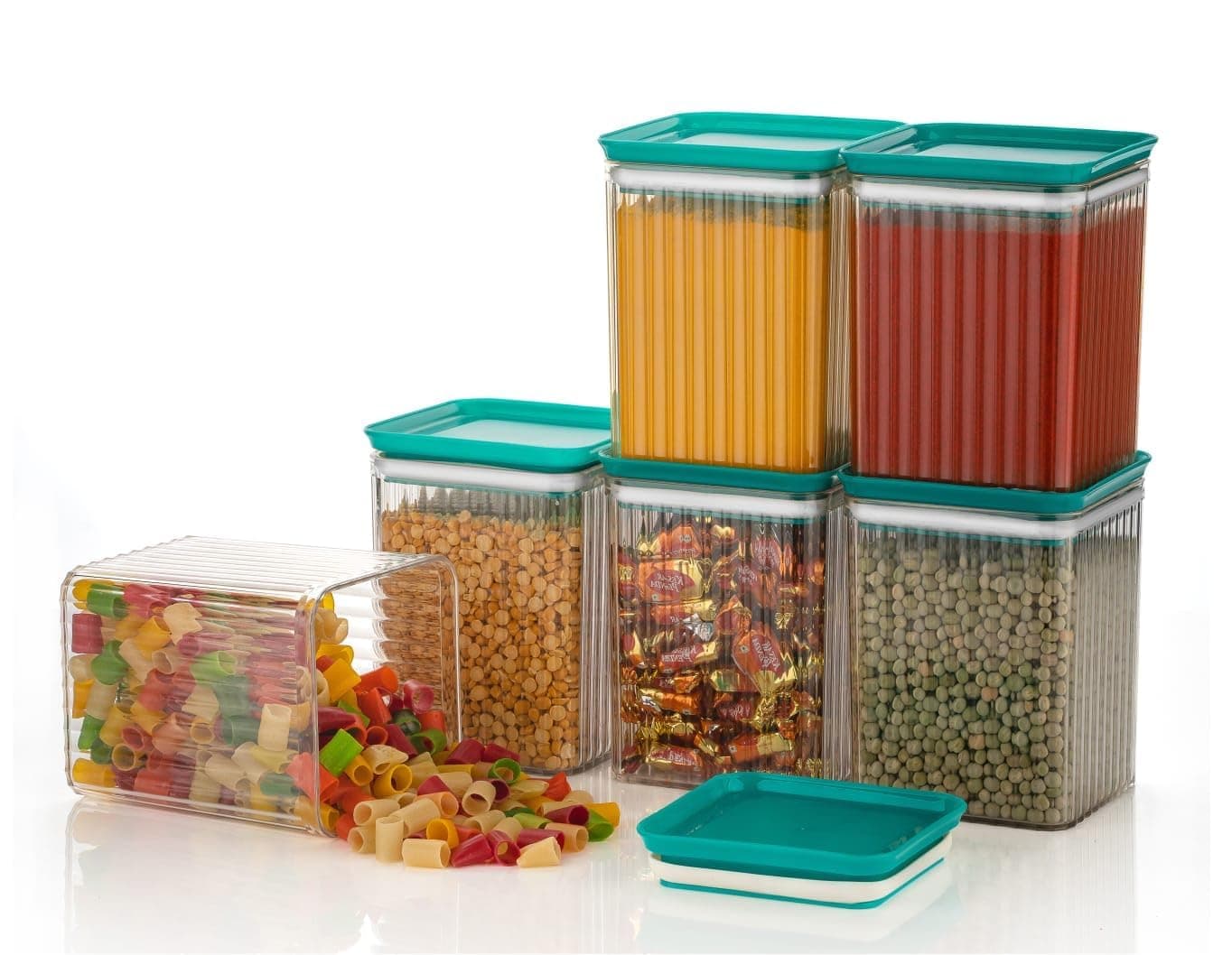 Xiran Airtight Kitchen Storage Box Set, Plastic Food Containers at ₹323 – Amazon