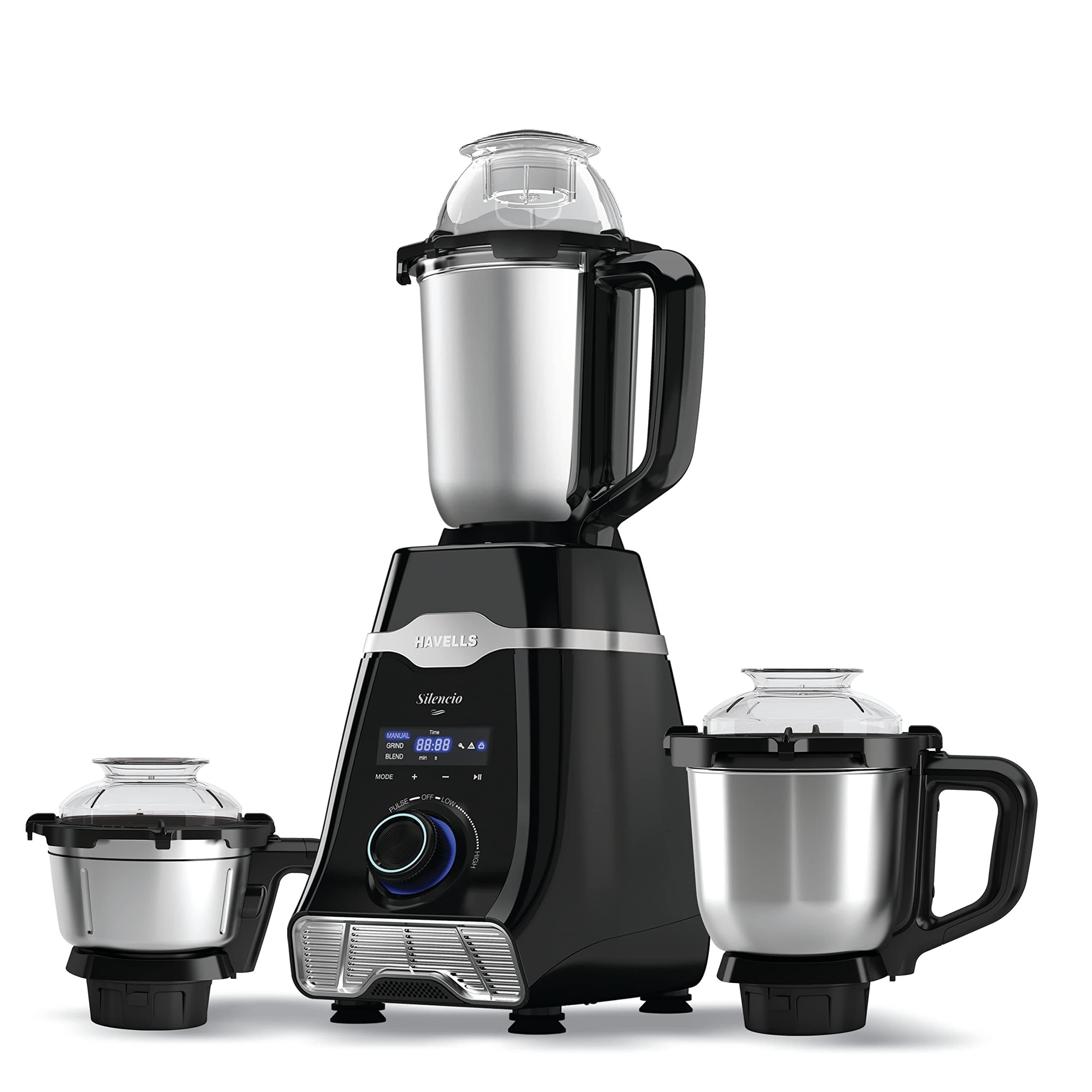 Havells Silencio Mixer Grinder (3 Jar, Black)